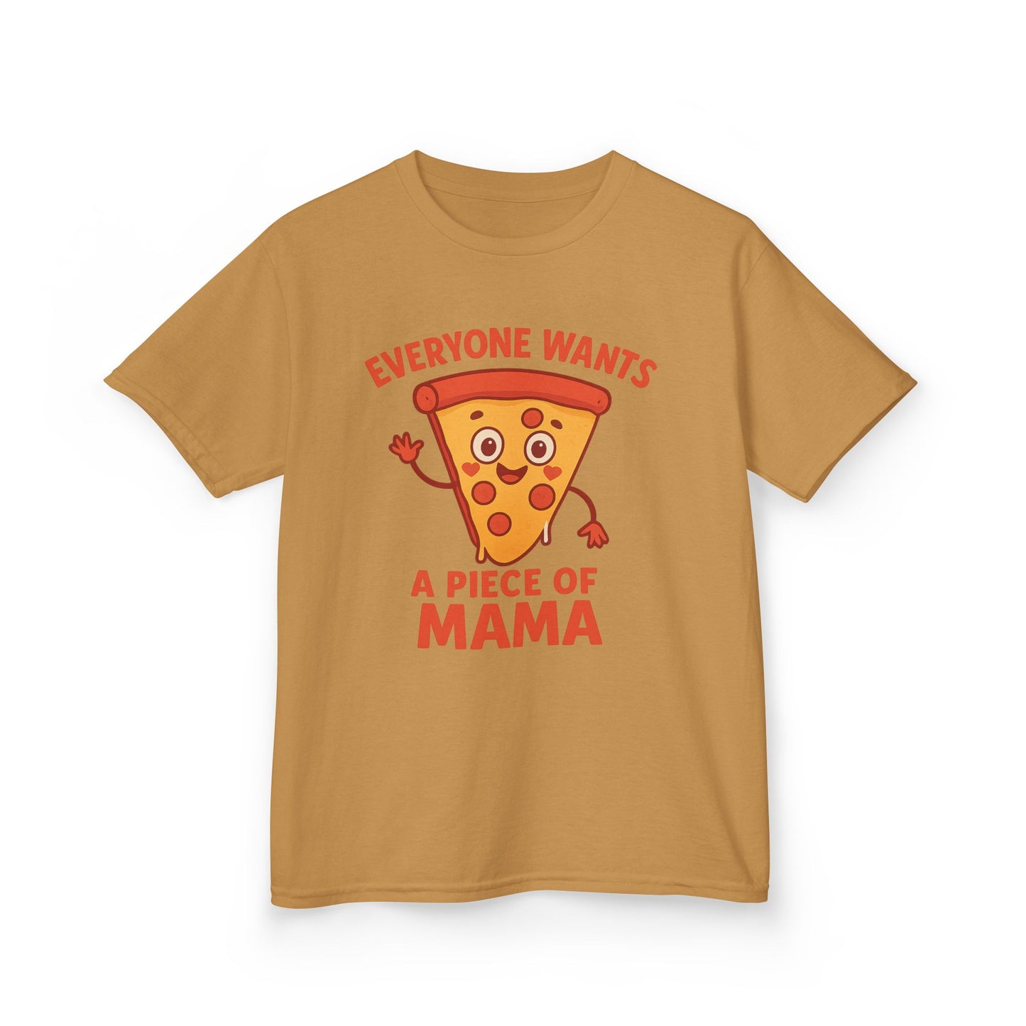 Kids Pizza 'Everyone Wants a Piece of Mama' Tee – Fun and Playful T-Shirt for Young Food Lovers