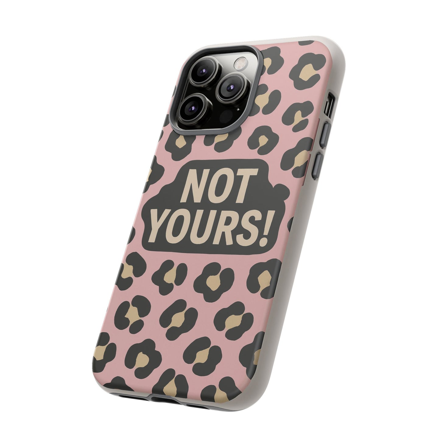 Leopard Tough Case – Trendy Dual-Layer Phone Cover with Humorous Design