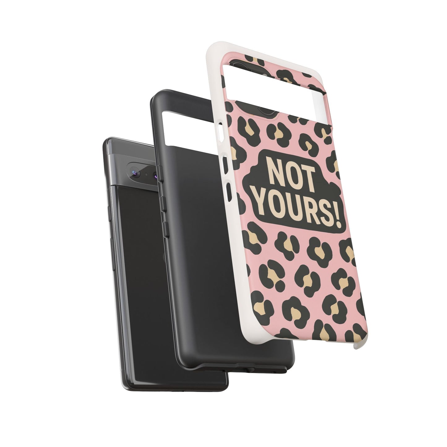 Leopard Tough Case – Trendy Dual-Layer Phone Cover with Humorous Design