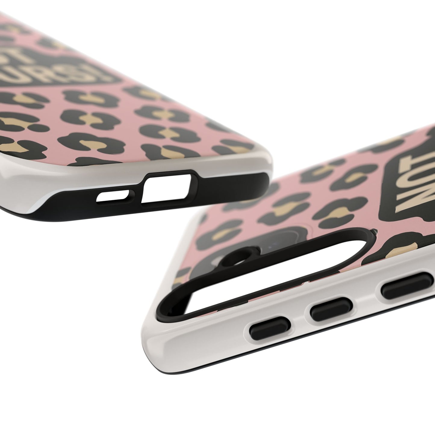 Leopard Tough Case – Trendy Dual-Layer Phone Cover with Humorous Design