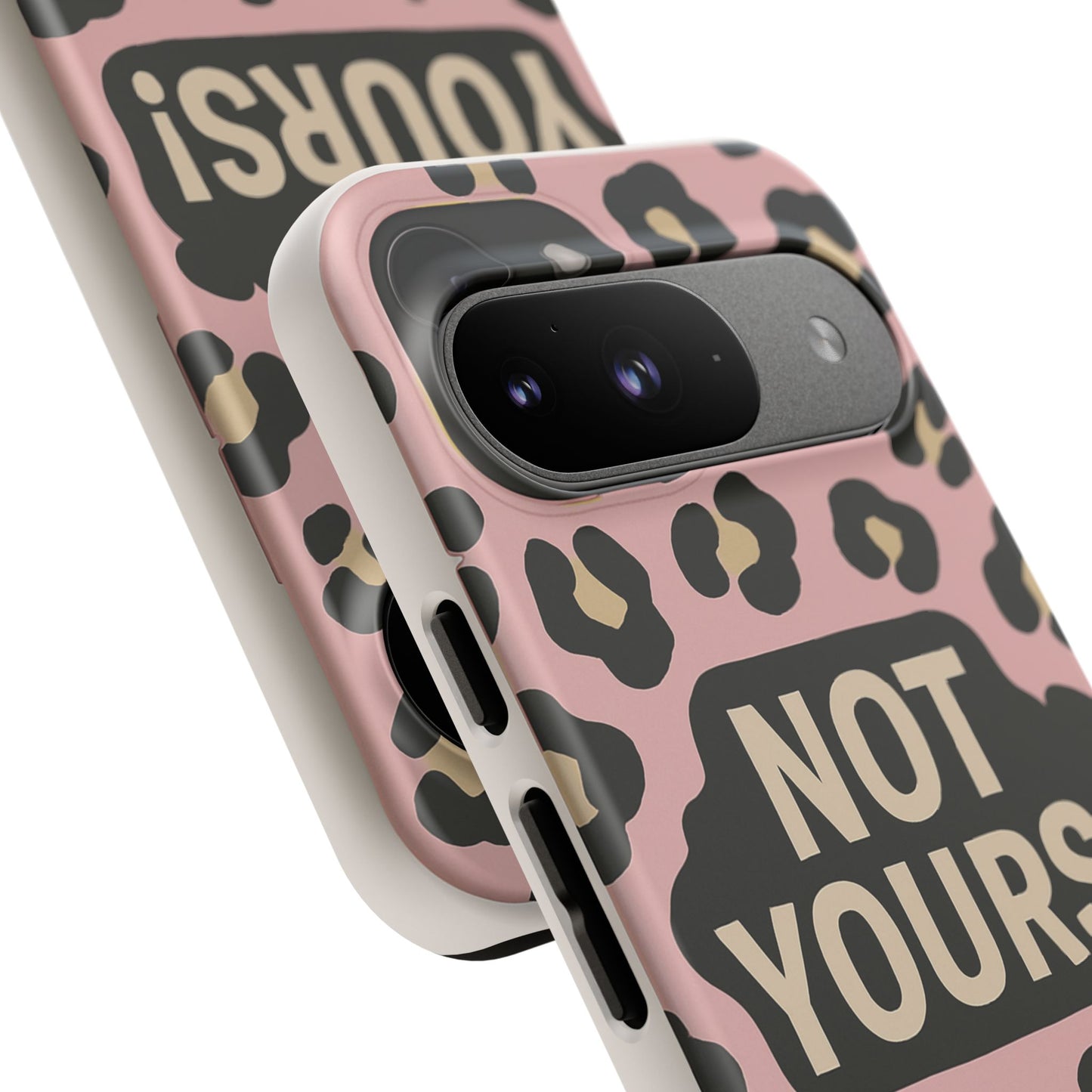 Leopard Tough Case – Trendy Dual-Layer Phone Cover with Humorous Design