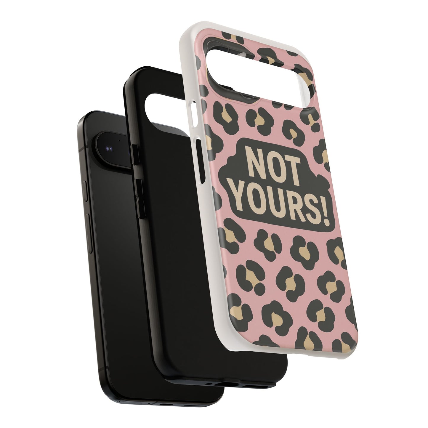 Leopard Tough Case – Trendy Dual-Layer Phone Cover with Humorous Design