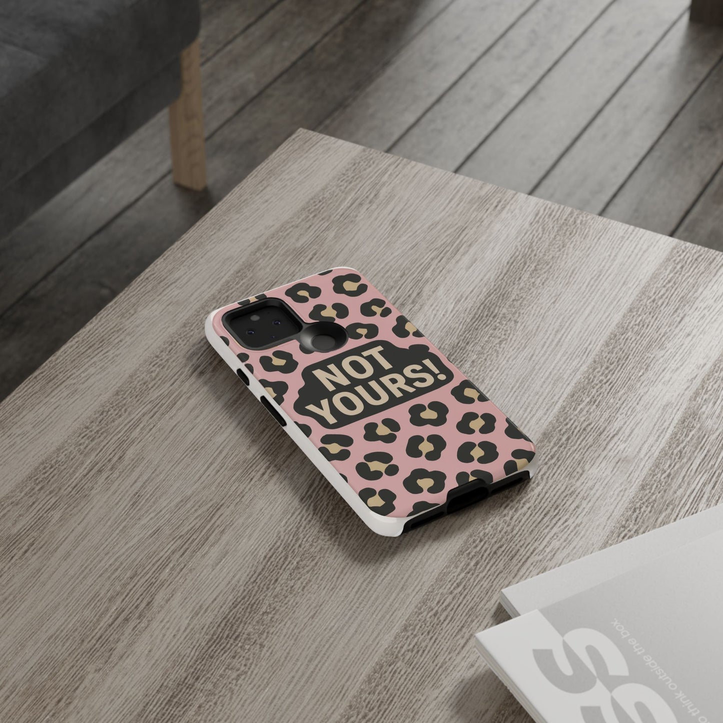 Leopard Tough Case – Trendy Dual-Layer Phone Cover with Humorous Design