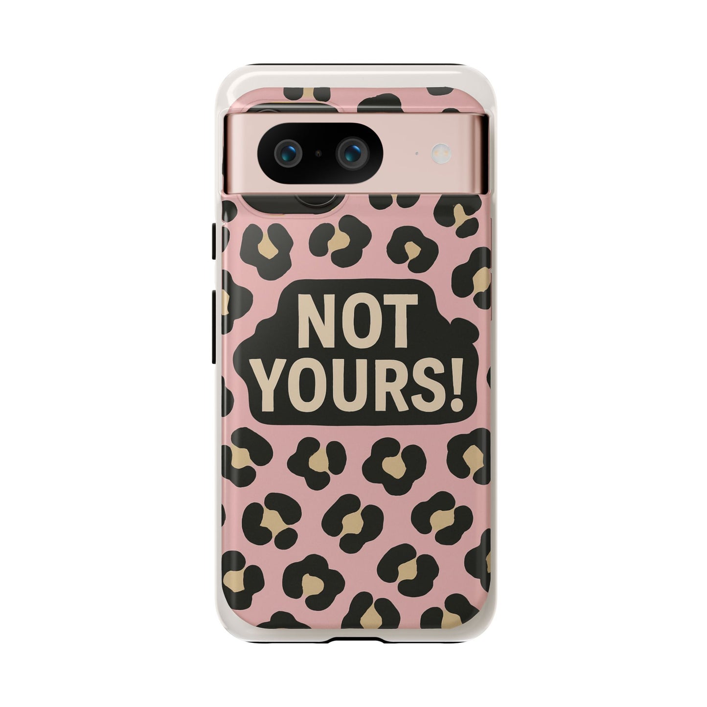 Leopard Tough Case – Trendy Dual-Layer Phone Cover with Humorous Design