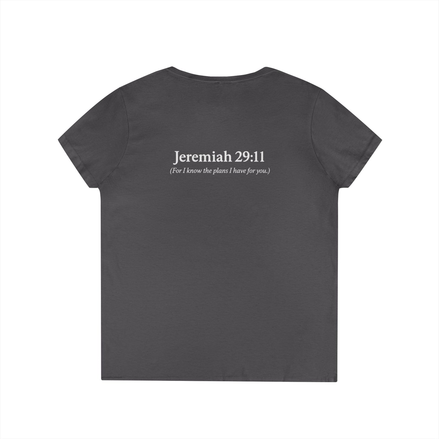 V-Neck T-Shirt – God’s Plan Greater Than My Chaos