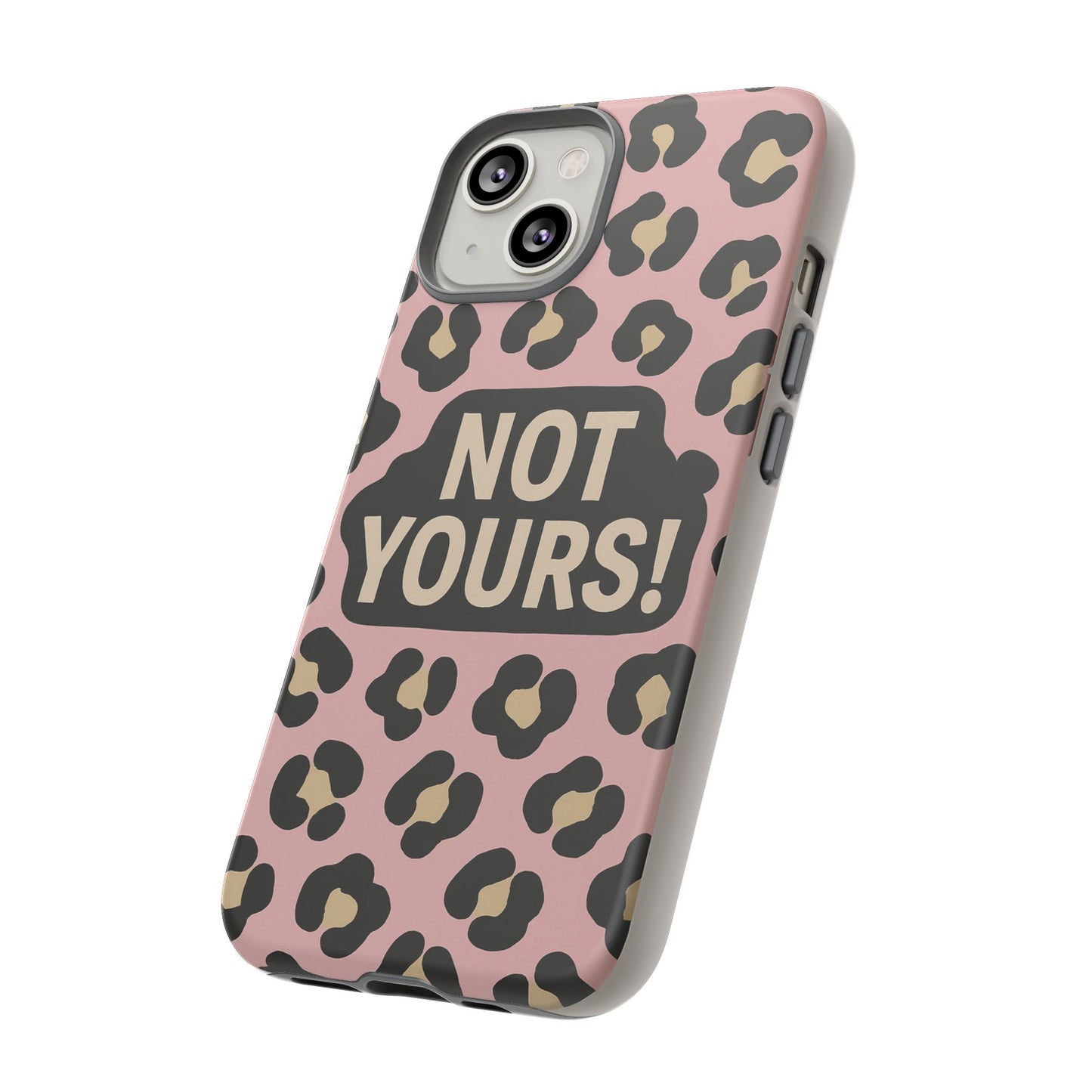 Leopard Tough Case – Trendy Dual-Layer Phone Cover with Humorous Design