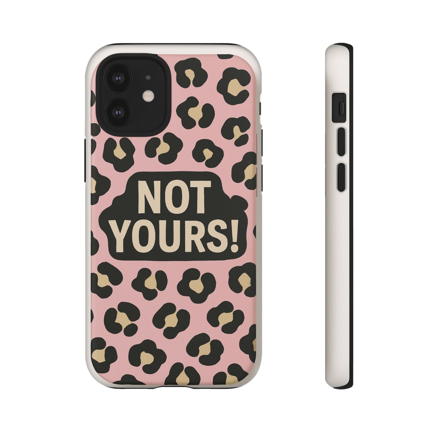 Leopard Tough Case – Trendy Dual-Layer Phone Cover with Humorous Design