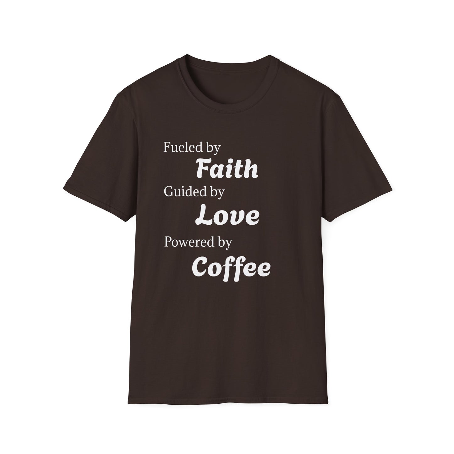Faith Love Coffee T-Shirt – Unisex Soft-Style Tee