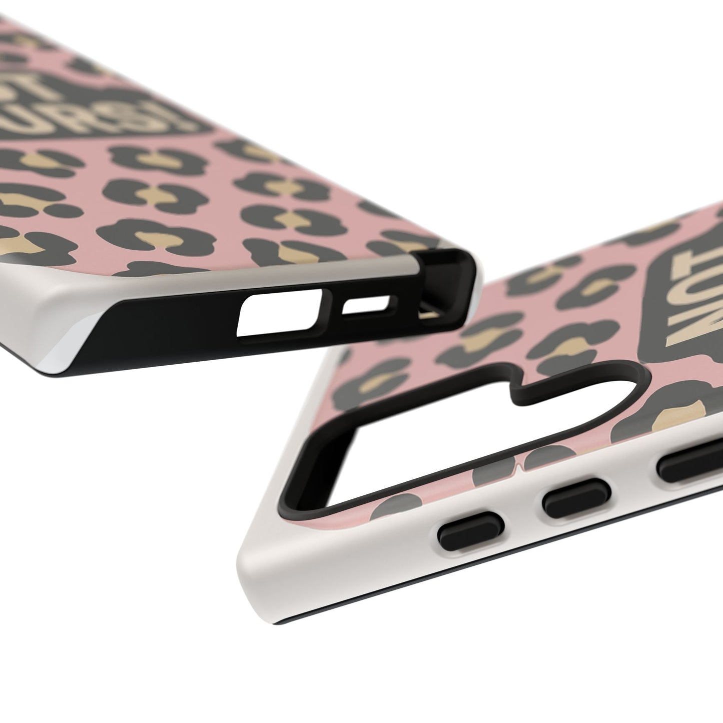 Leopard Tough Case – Trendy Dual-Layer Phone Cover with Humorous Design