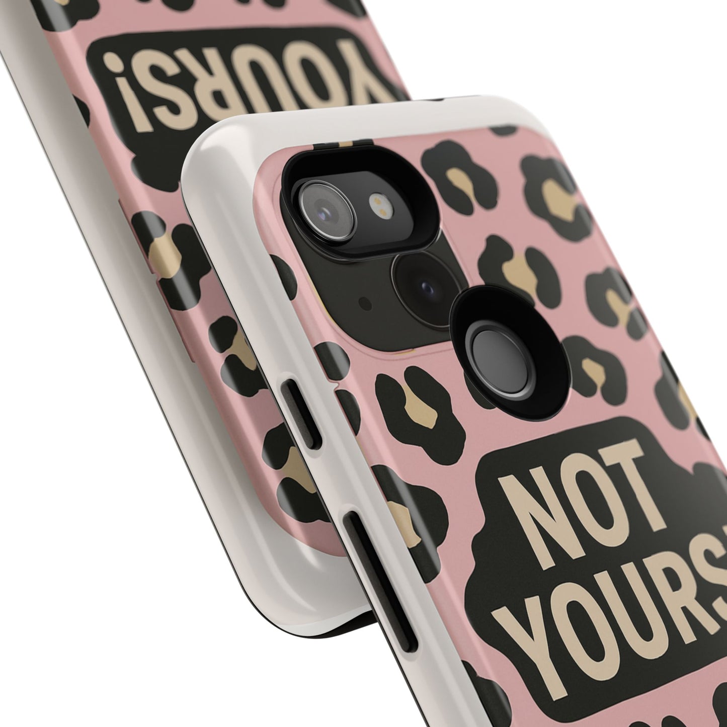 Leopard Tough Case – Trendy Dual-Layer Phone Cover with Humorous Design