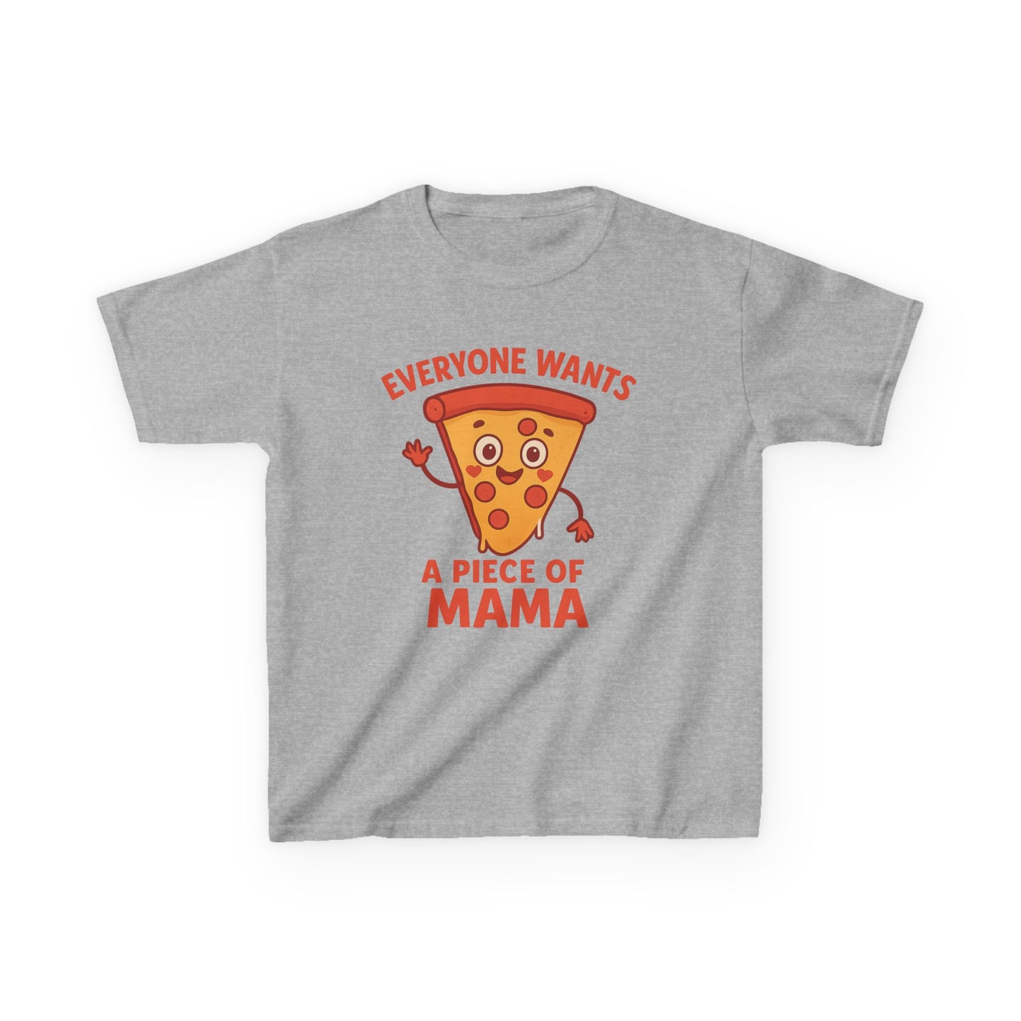 Kids Pizza 'Everyone Wants a Piece of Mama' Tee – Fun and Playful T-Shirt for Young Food Lovers