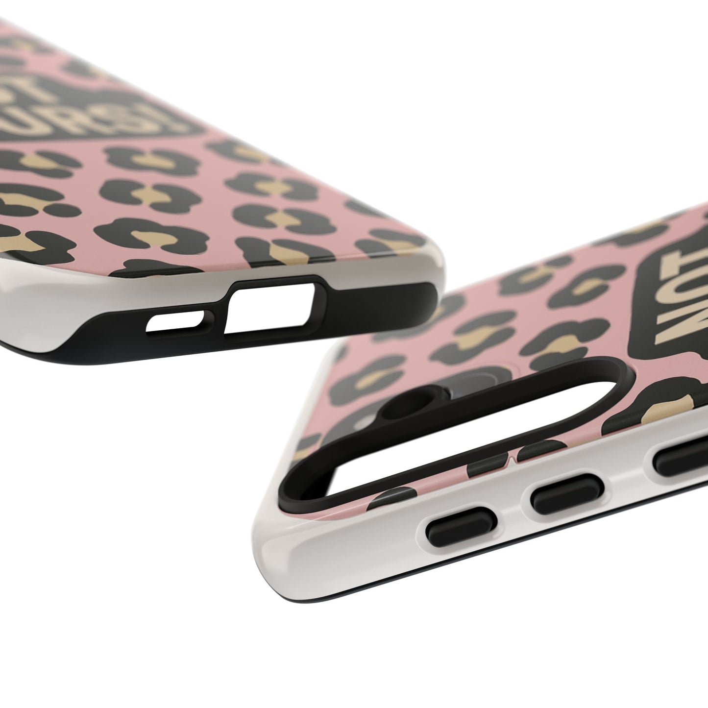 Leopard Tough Case – Trendy Dual-Layer Phone Cover with Humorous Design
