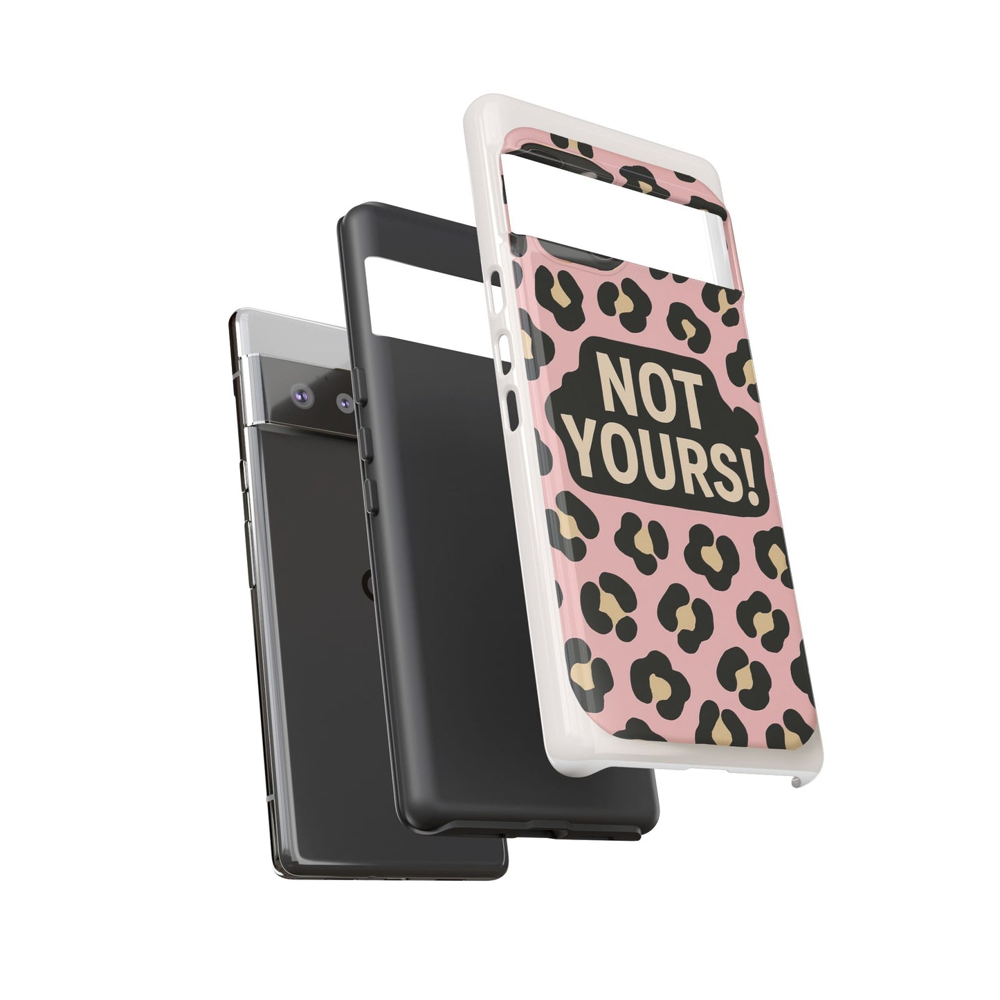 Leopard Tough Case – Trendy Dual-Layer Phone Cover with Humorous Design