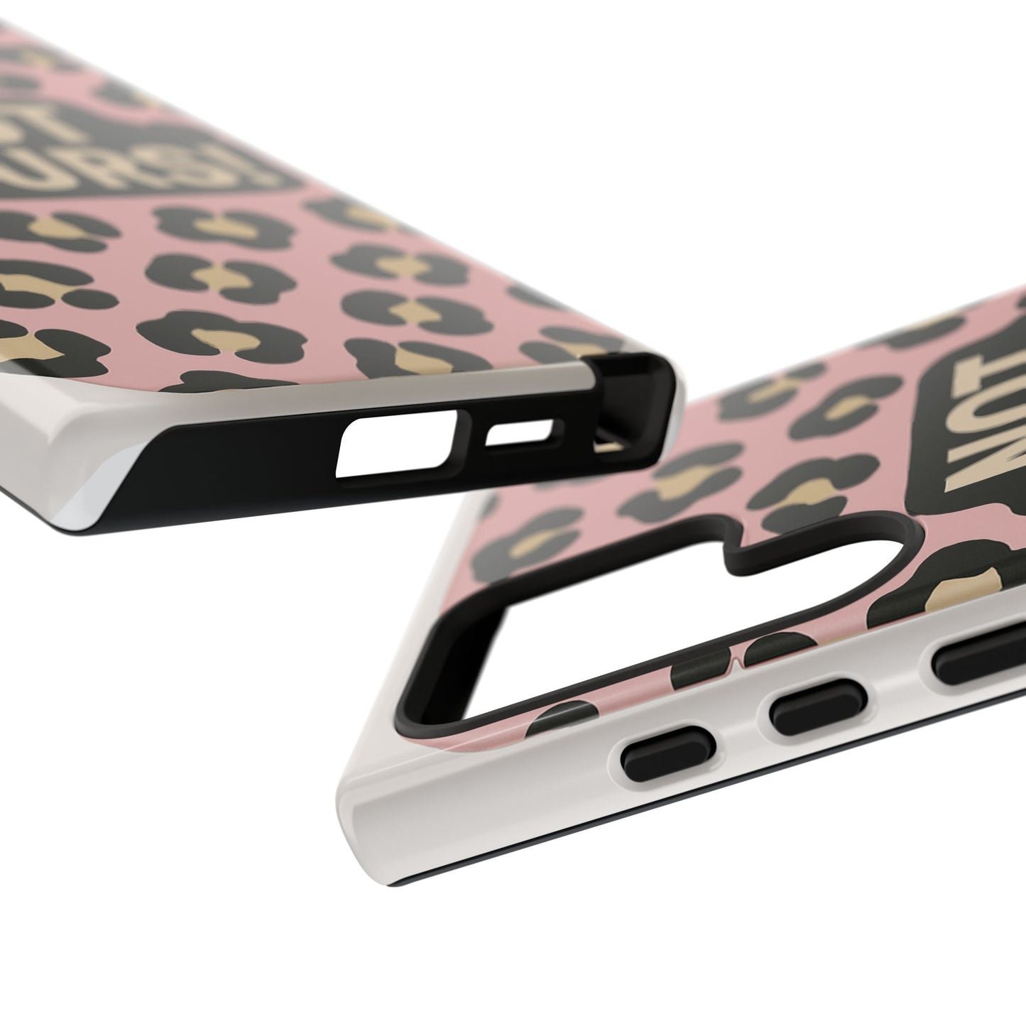 Leopard Tough Case – Trendy Dual-Layer Phone Cover with Humorous Design