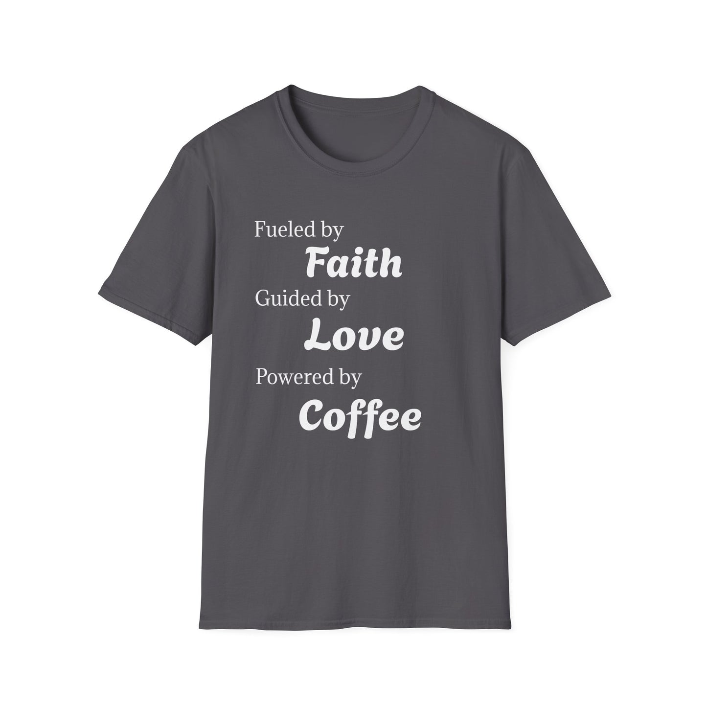 Faith Love Coffee T-Shirt – Unisex Soft-Style Tee