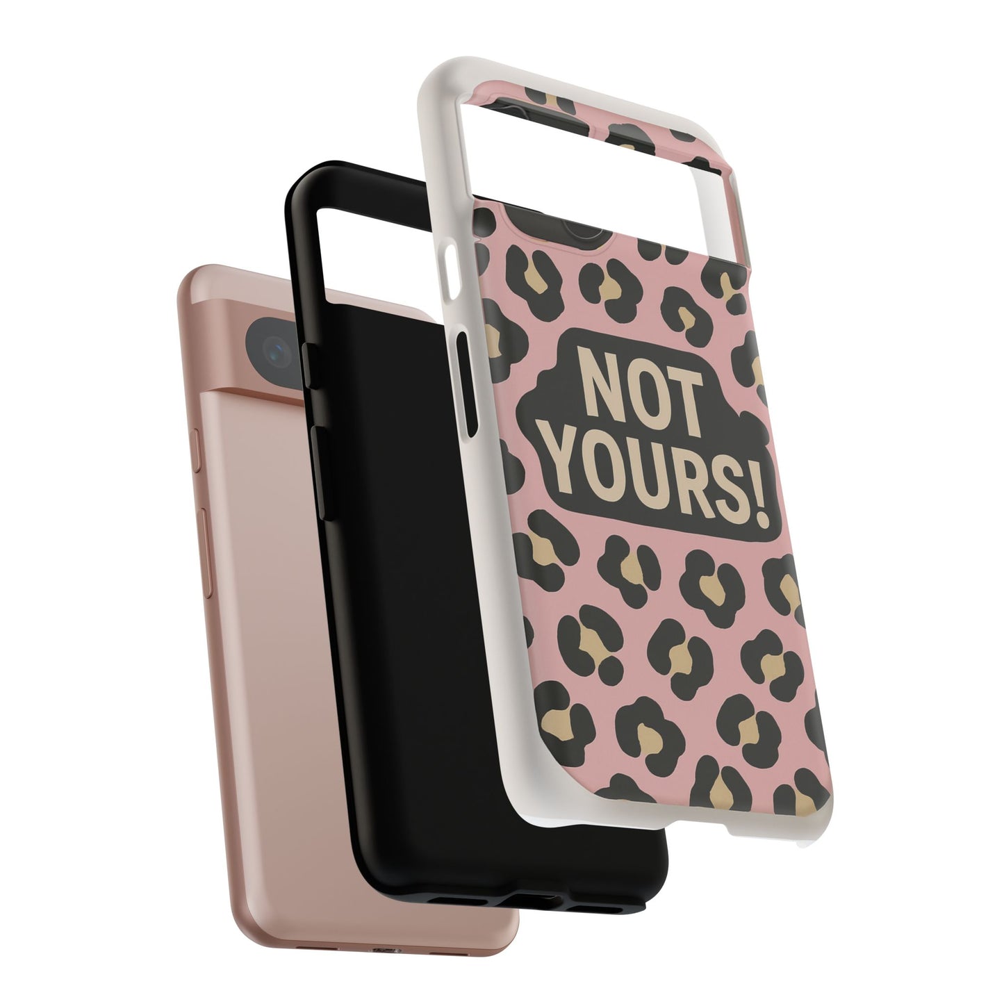 Leopard Tough Case – Trendy Dual-Layer Phone Cover with Humorous Design