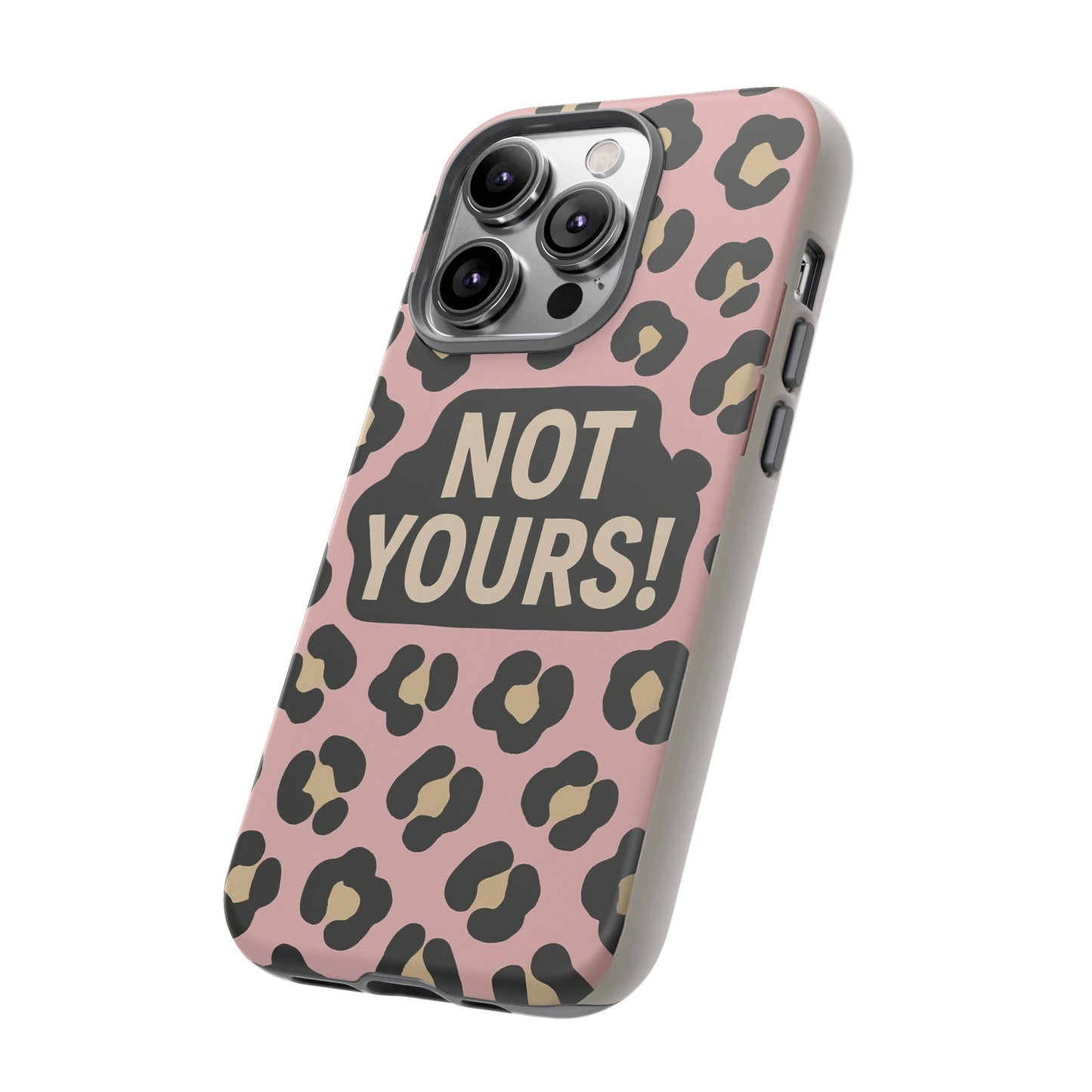 Leopard Tough Case – Trendy Dual-Layer Phone Cover with Humorous Design