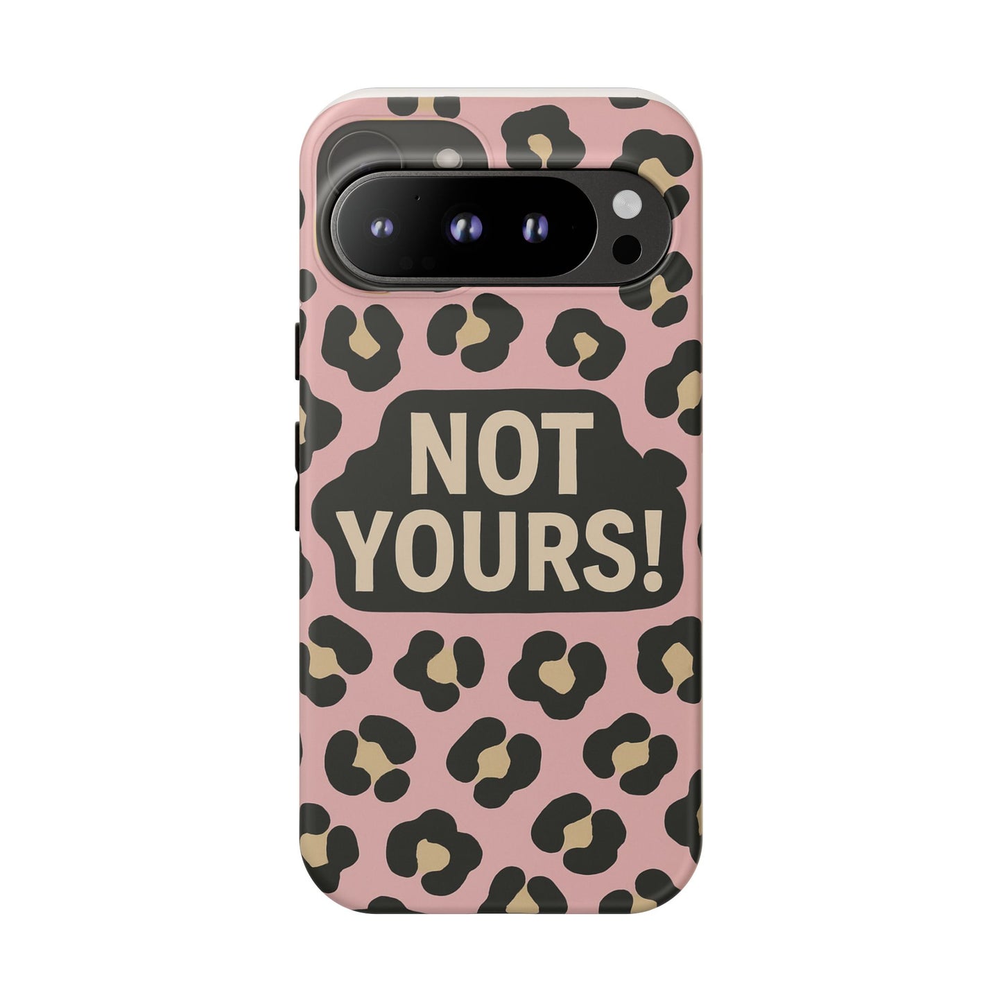 Leopard Tough Case – Trendy Dual-Layer Phone Cover with Humorous Design