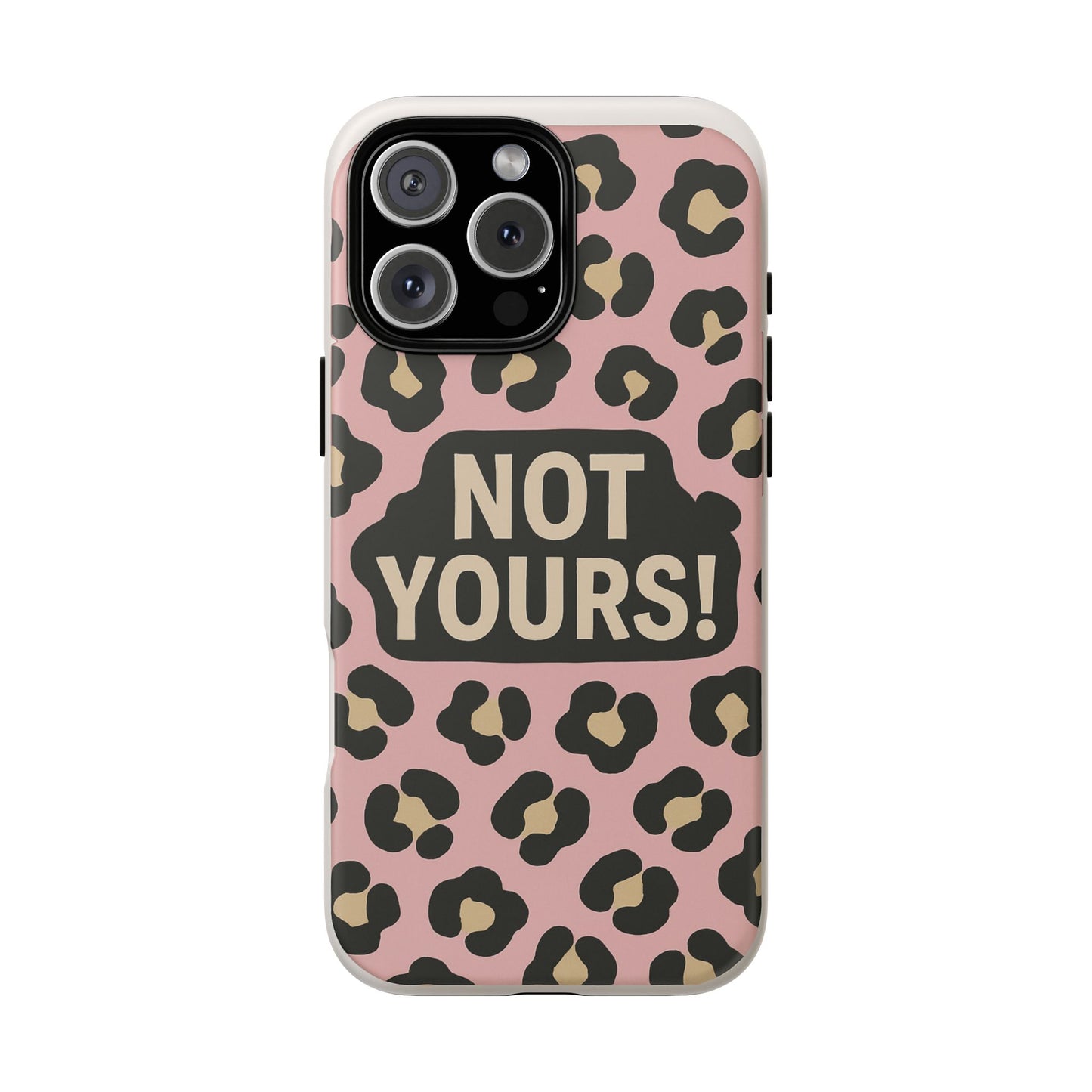 Leopard Tough Case – Trendy Dual-Layer Phone Cover with Humorous Design