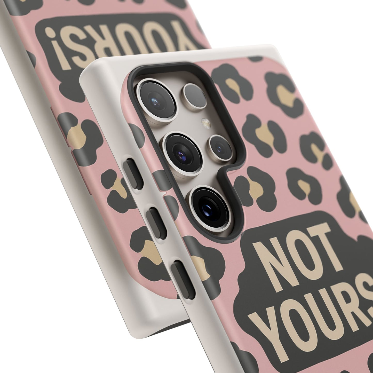 Leopard Tough Case – Trendy Dual-Layer Phone Cover with Humorous Design