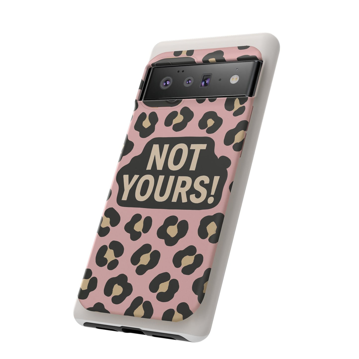 Leopard Tough Case – Trendy Dual-Layer Phone Cover with Humorous Design