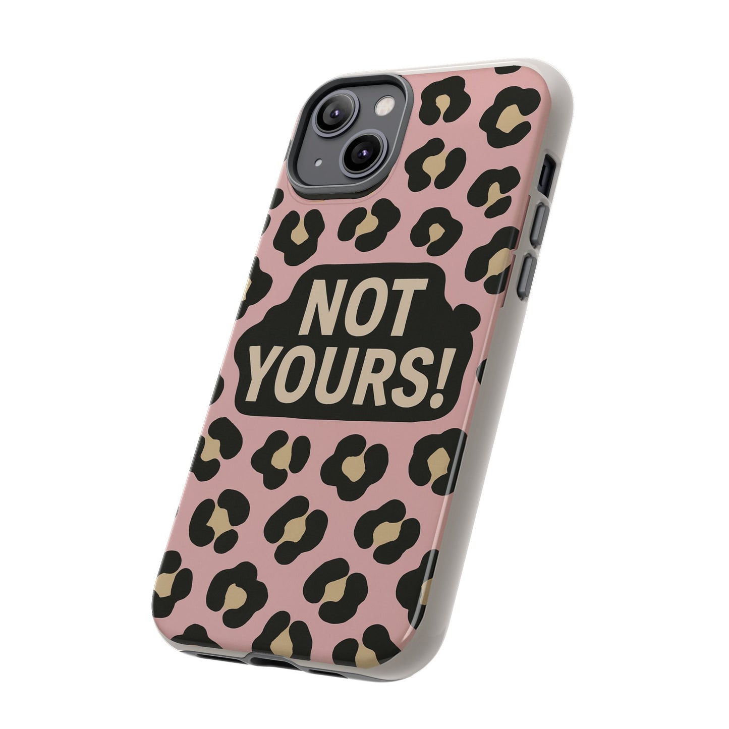 Leopard Tough Case – Trendy Dual-Layer Phone Cover with Humorous Design