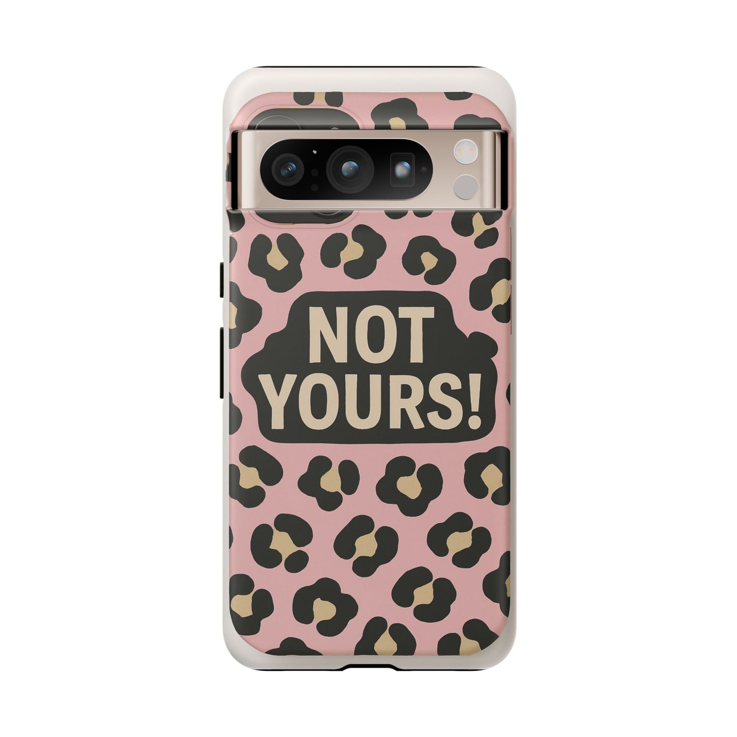 Leopard Tough Case – Trendy Dual-Layer Phone Cover with Humorous Design