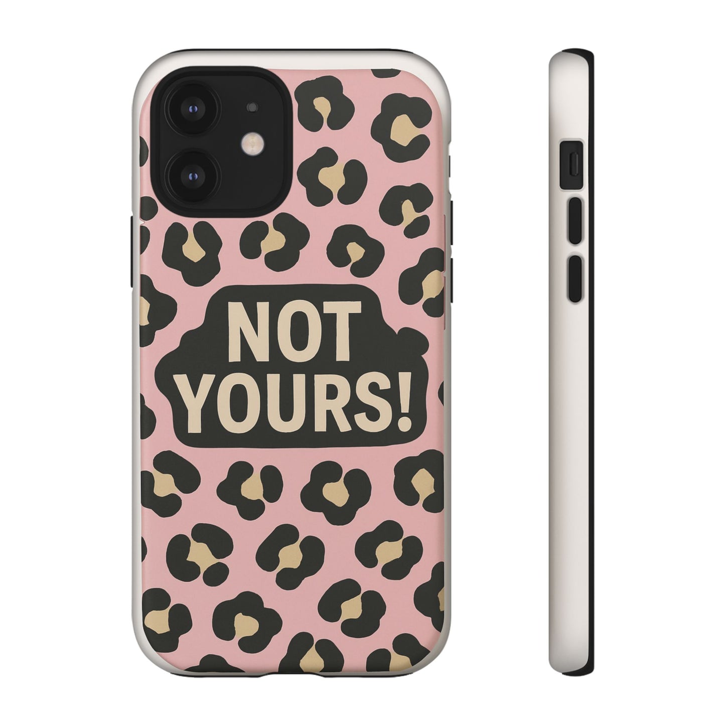 Leopard Tough Case – Trendy Dual-Layer Phone Cover with Humorous Design