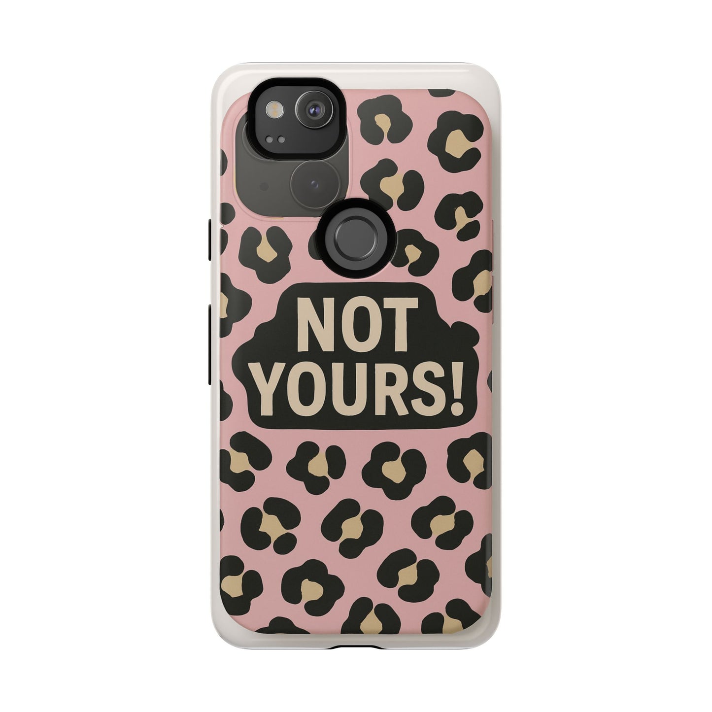 Leopard Tough Case – Trendy Dual-Layer Phone Cover with Humorous Design