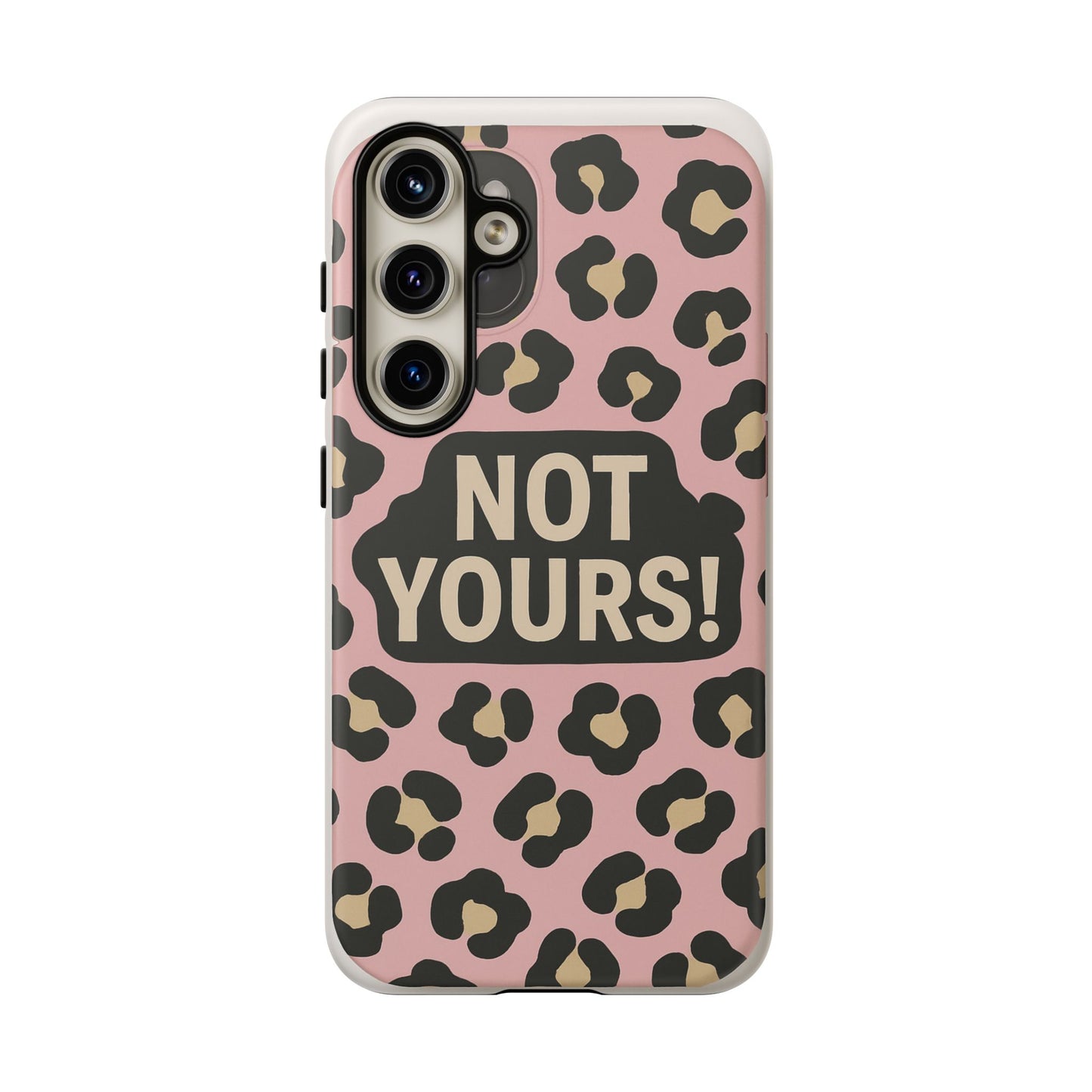 Leopard Tough Case – Trendy Dual-Layer Phone Cover with Humorous Design