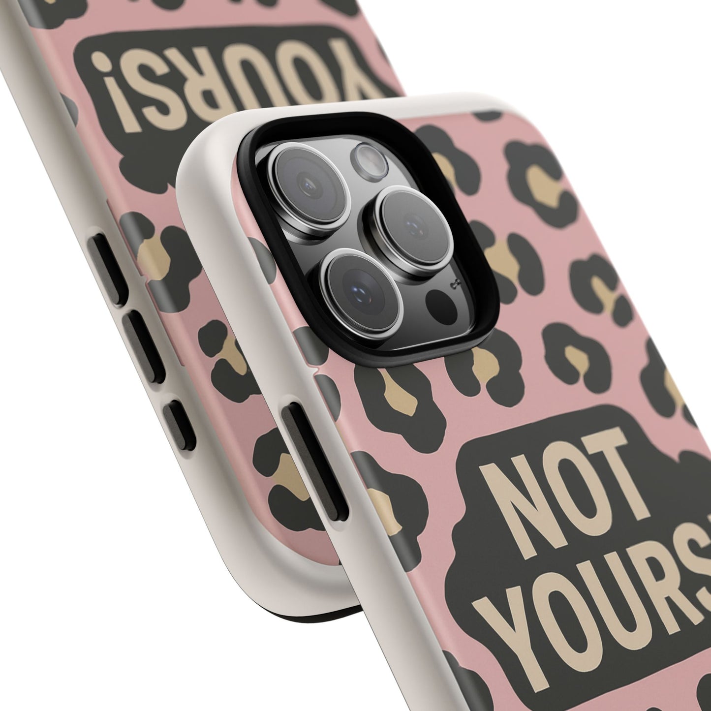 Leopard Tough Case – Trendy Dual-Layer Phone Cover with Humorous Design