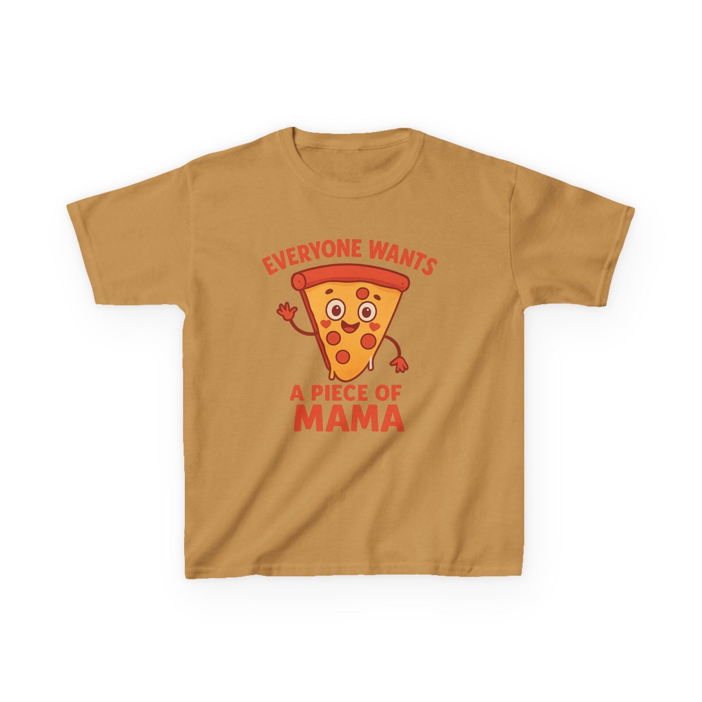 Kids Pizza 'Everyone Wants a Piece of Mama' Tee – Fun and Playful T-Shirt for Young Food Lovers