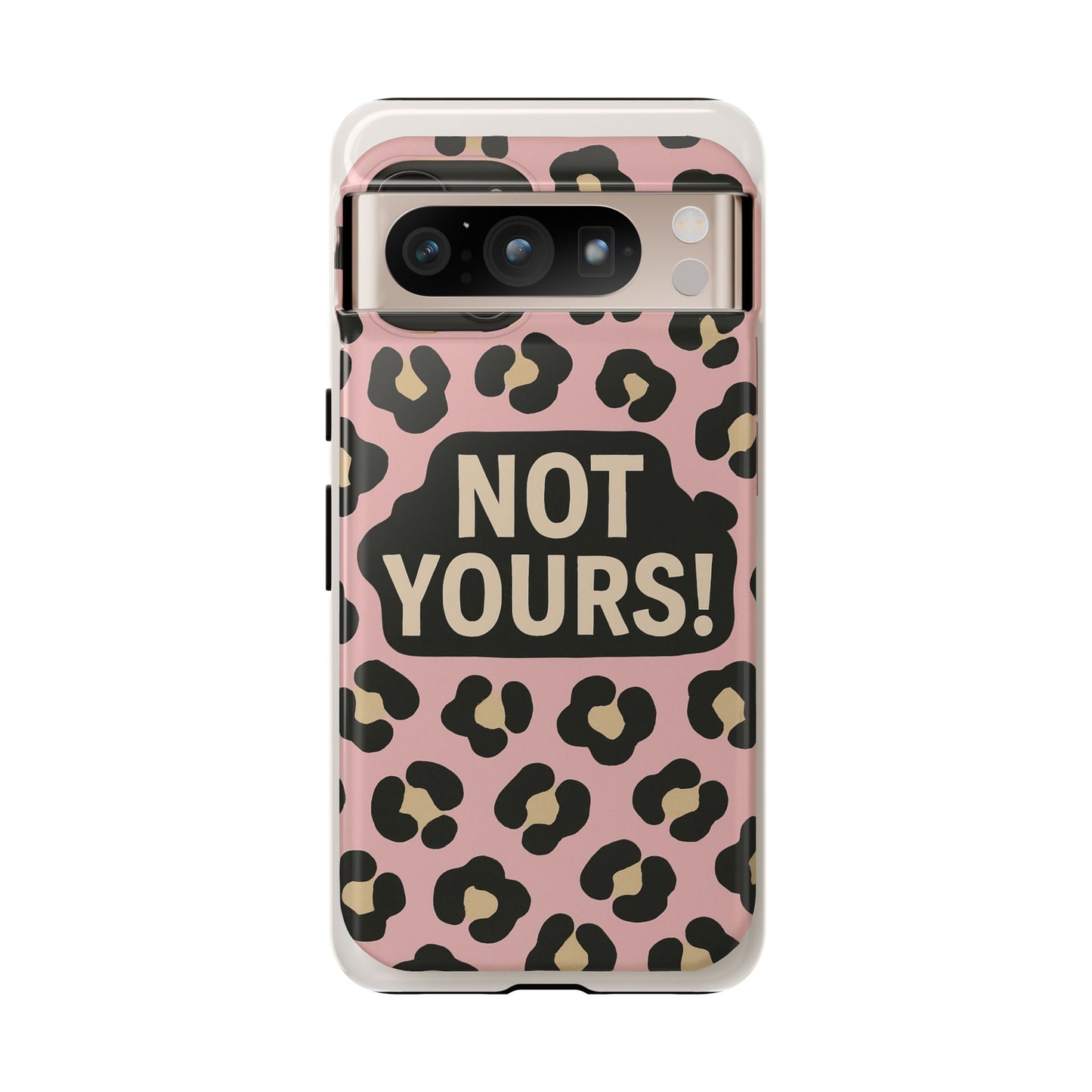 Leopard Tough Case – Trendy Dual-Layer Phone Cover with Humorous Design