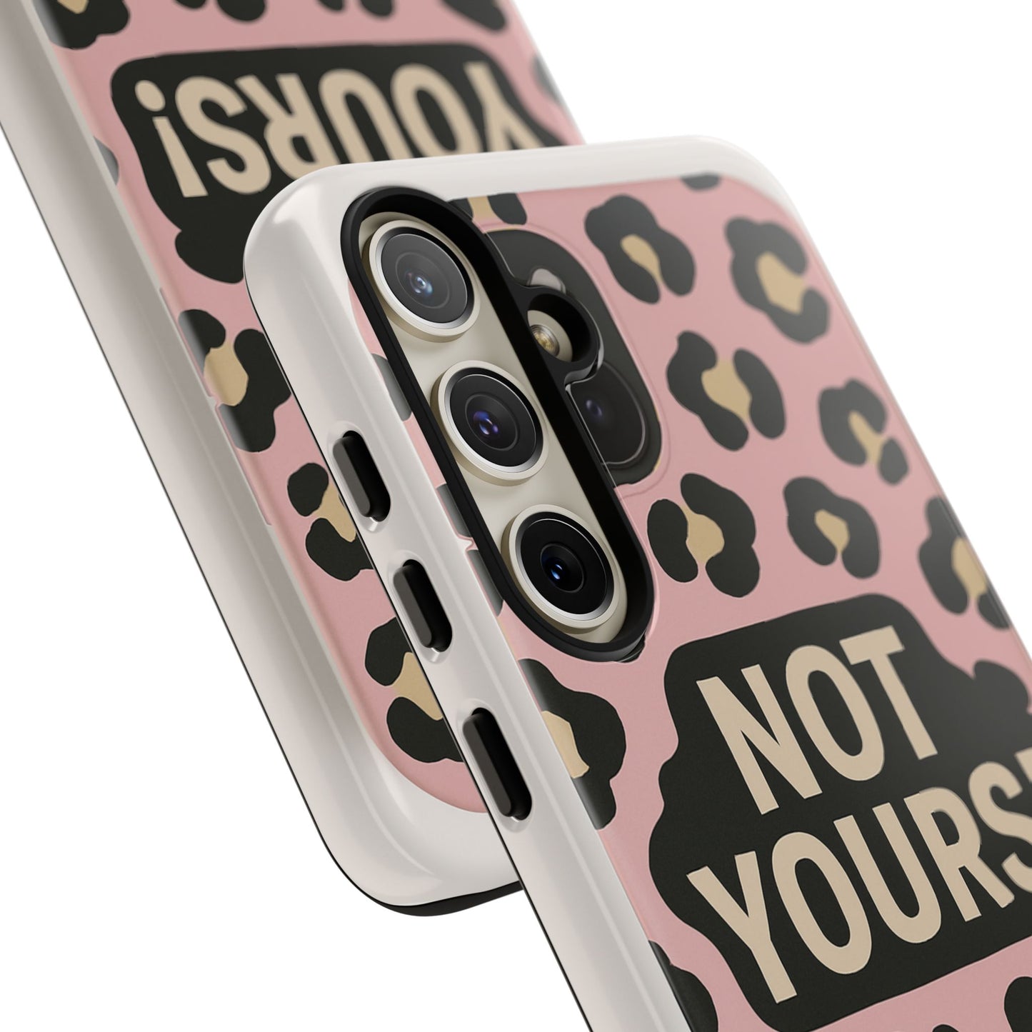 Leopard Tough Case – Trendy Dual-Layer Phone Cover with Humorous Design