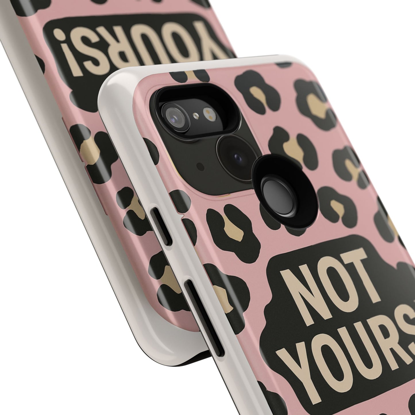 Leopard Tough Case – Trendy Dual-Layer Phone Cover with Humorous Design