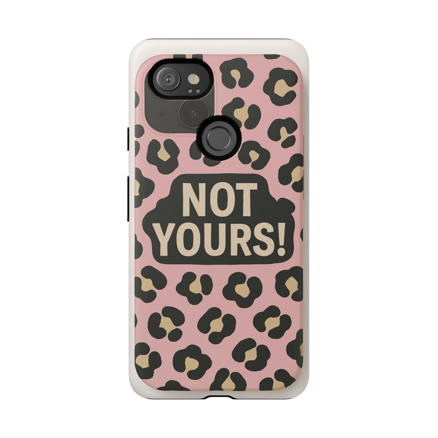 Leopard Tough Case – Trendy Dual-Layer Phone Cover with Humorous Design