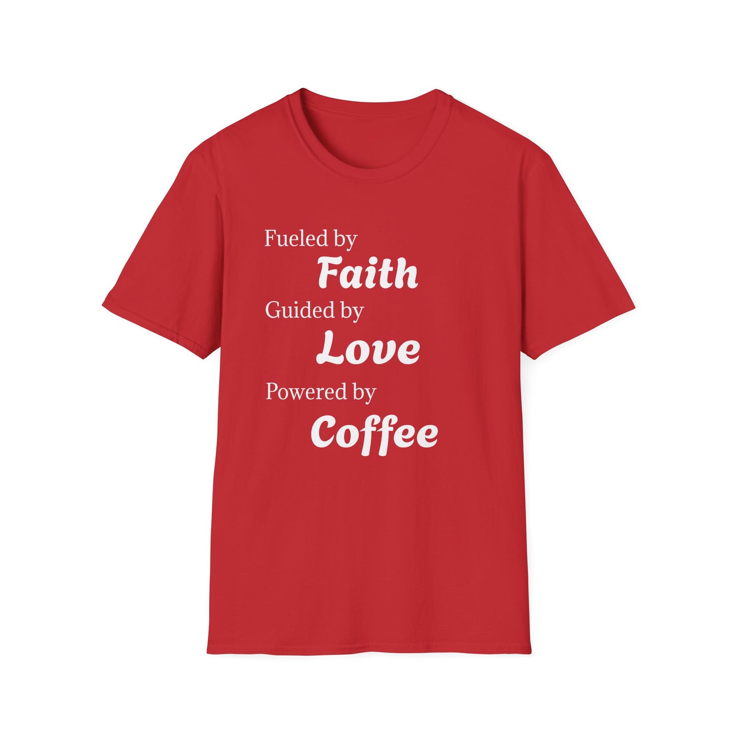Faith Love Coffee T-Shirt – Unisex Soft-Style Tee