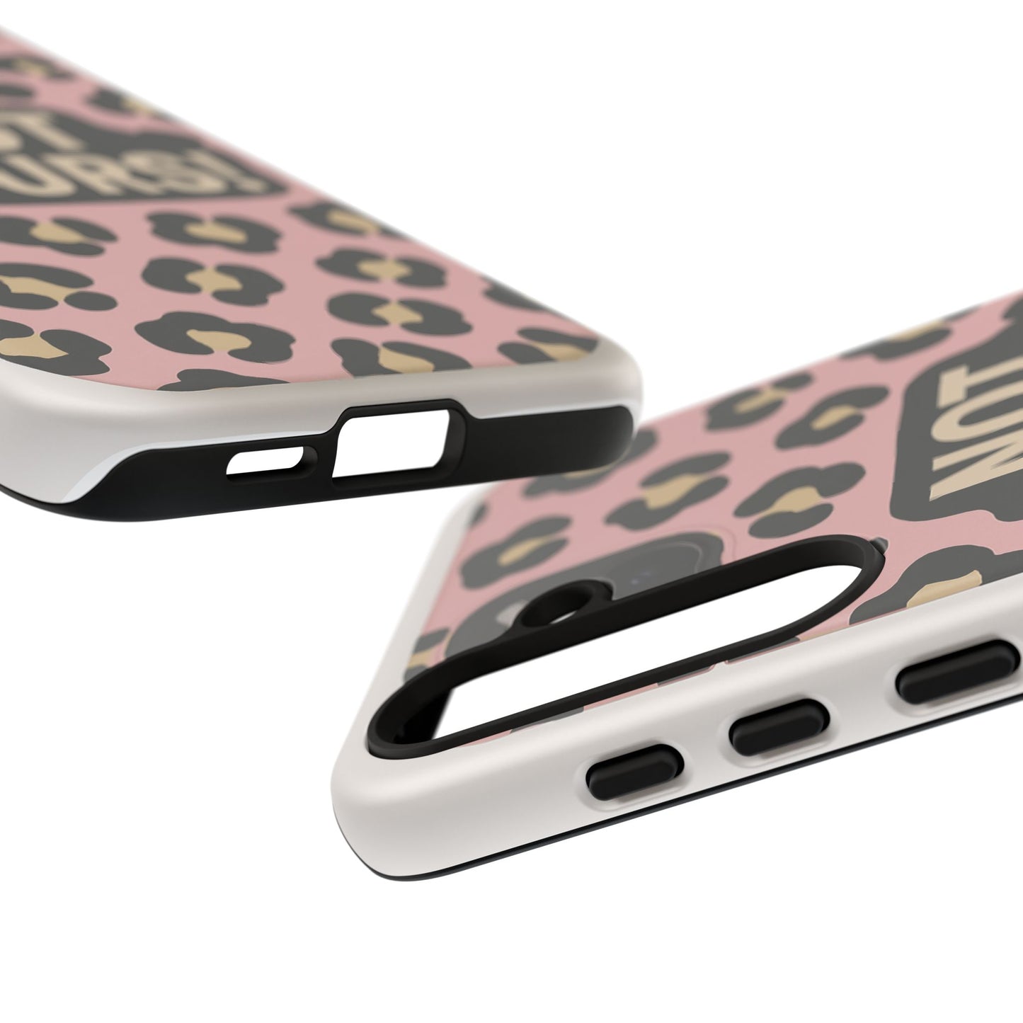 Leopard Tough Case – Trendy Dual-Layer Phone Cover with Humorous Design