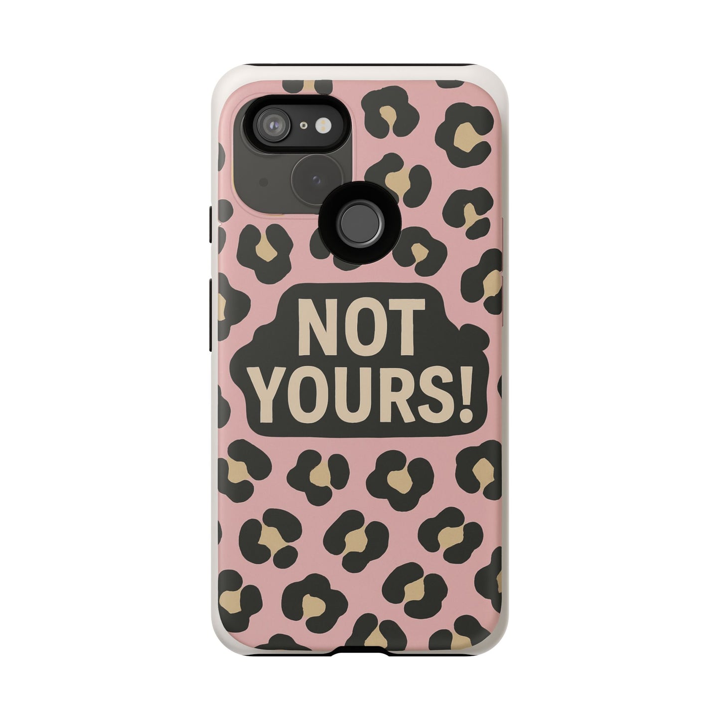 Leopard Tough Case – Trendy Dual-Layer Phone Cover with Humorous Design