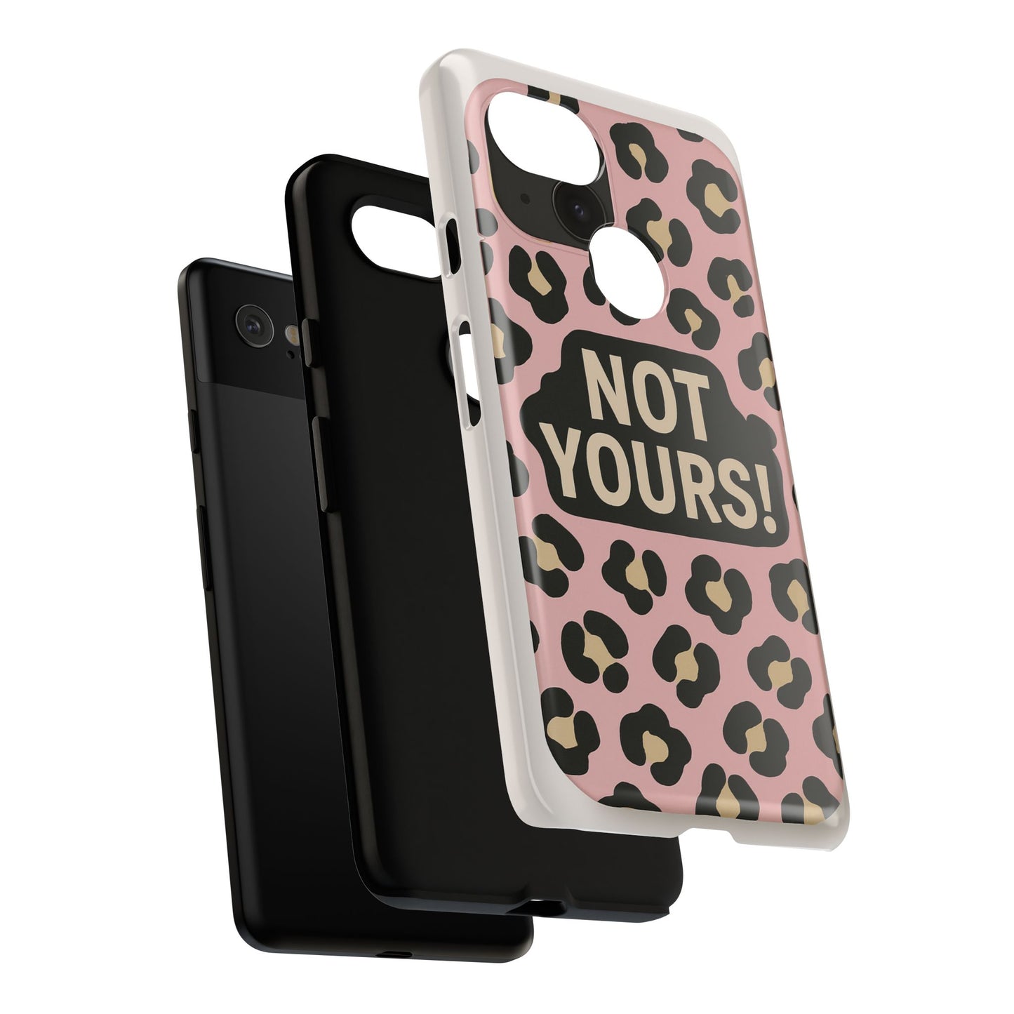 Leopard Tough Case – Trendy Dual-Layer Phone Cover with Humorous Design