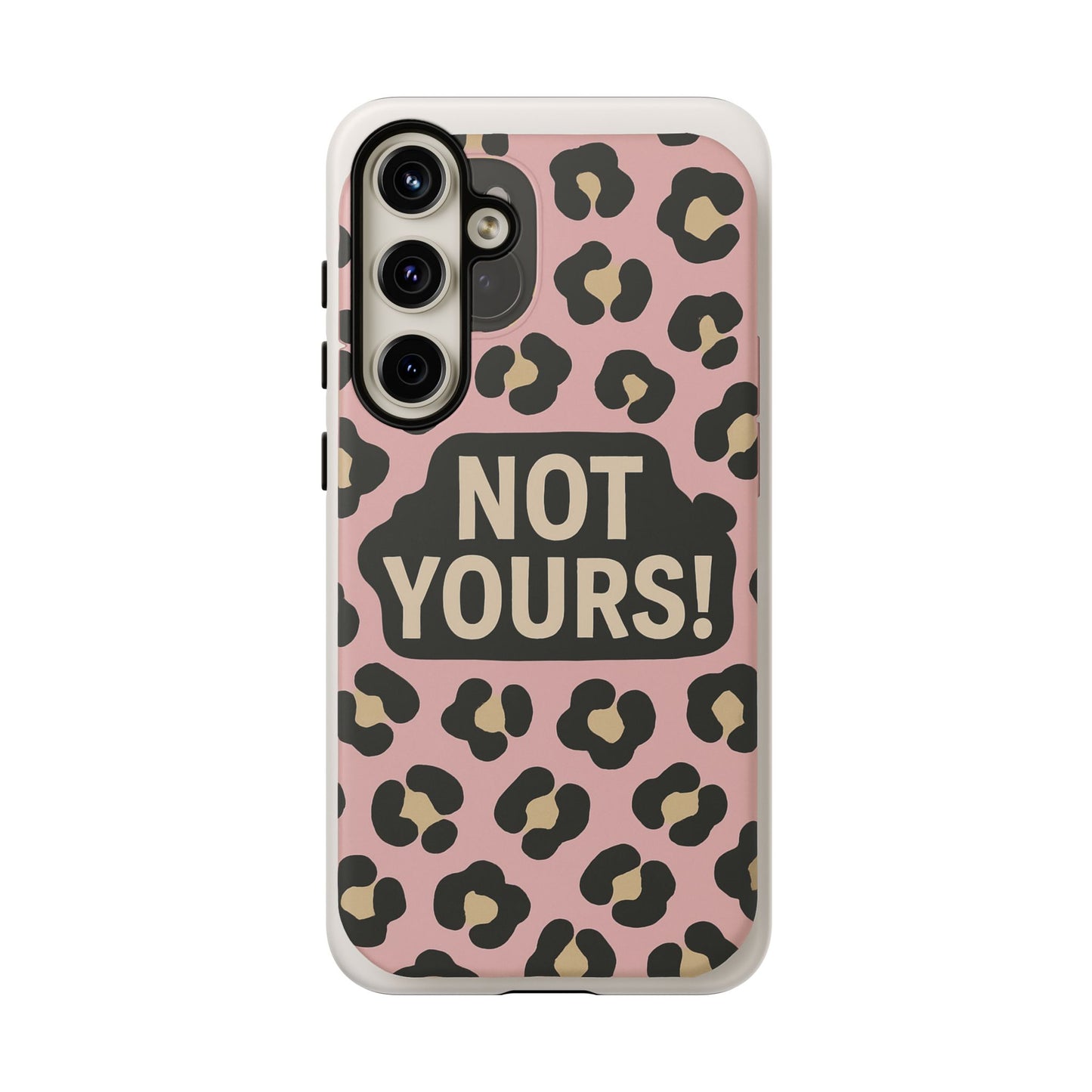 Leopard Tough Case – Trendy Dual-Layer Phone Cover with Humorous Design