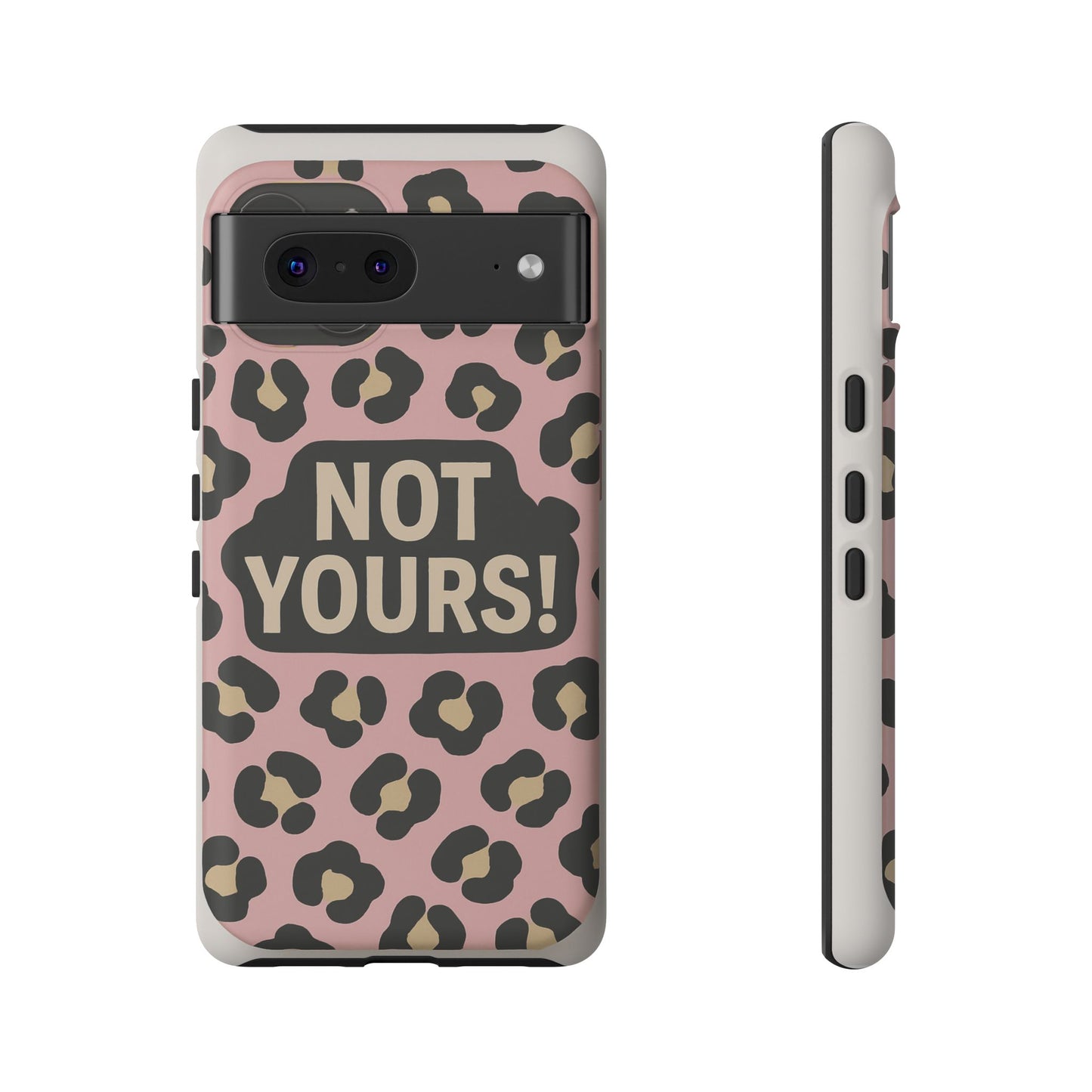 Leopard Tough Case – Trendy Dual-Layer Phone Cover with Humorous Design