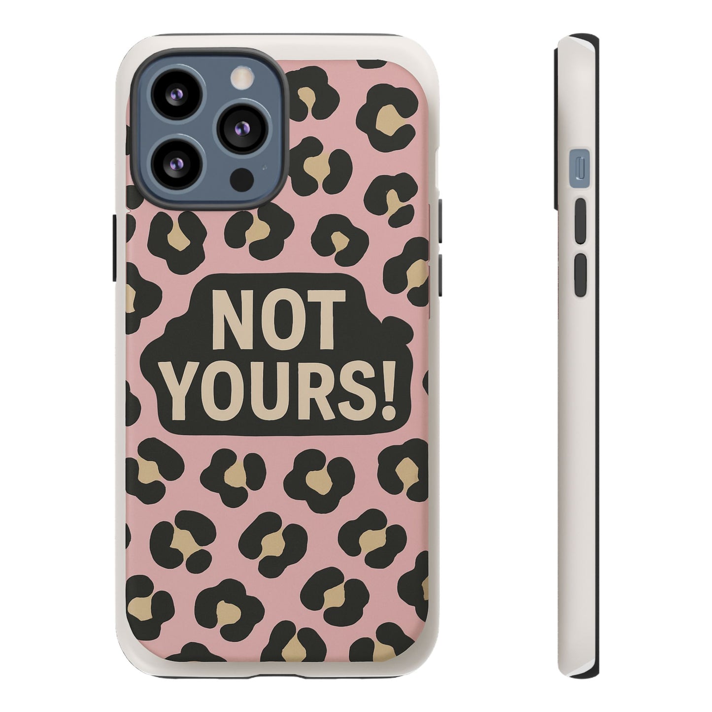 Leopard Tough Case – Trendy Dual-Layer Phone Cover with Humorous Design