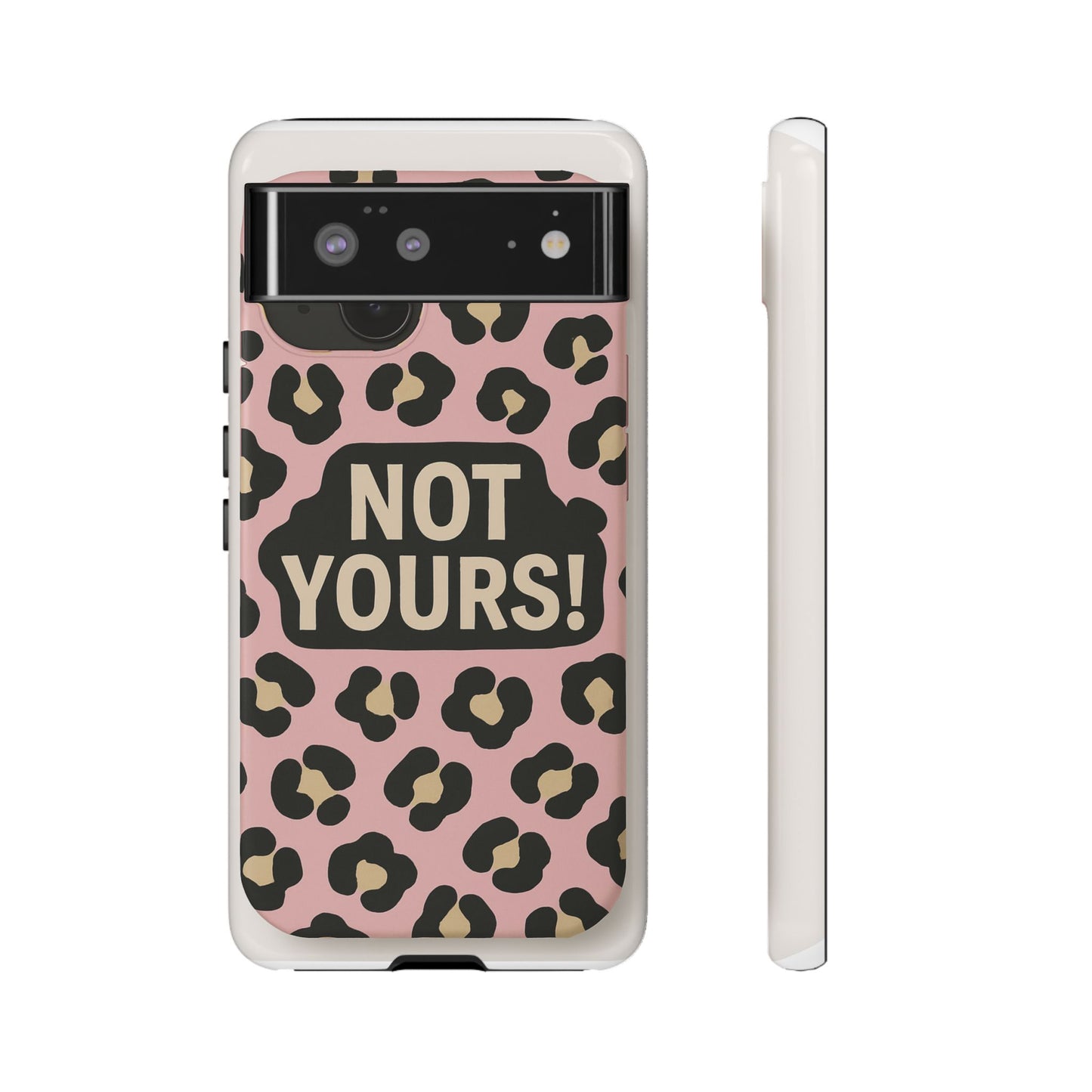 Leopard Tough Case – Trendy Dual-Layer Phone Cover with Humorous Design