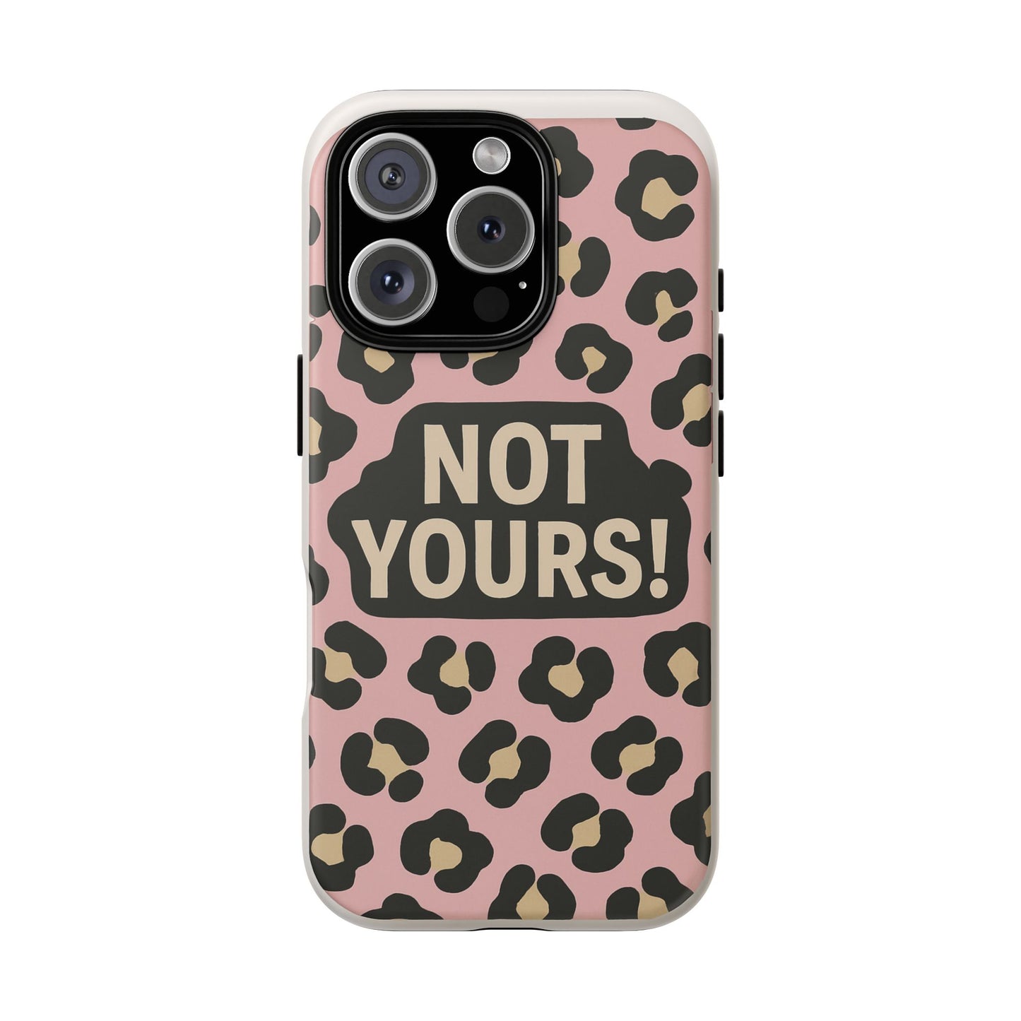 Leopard Tough Case – Trendy Dual-Layer Phone Cover with Humorous Design