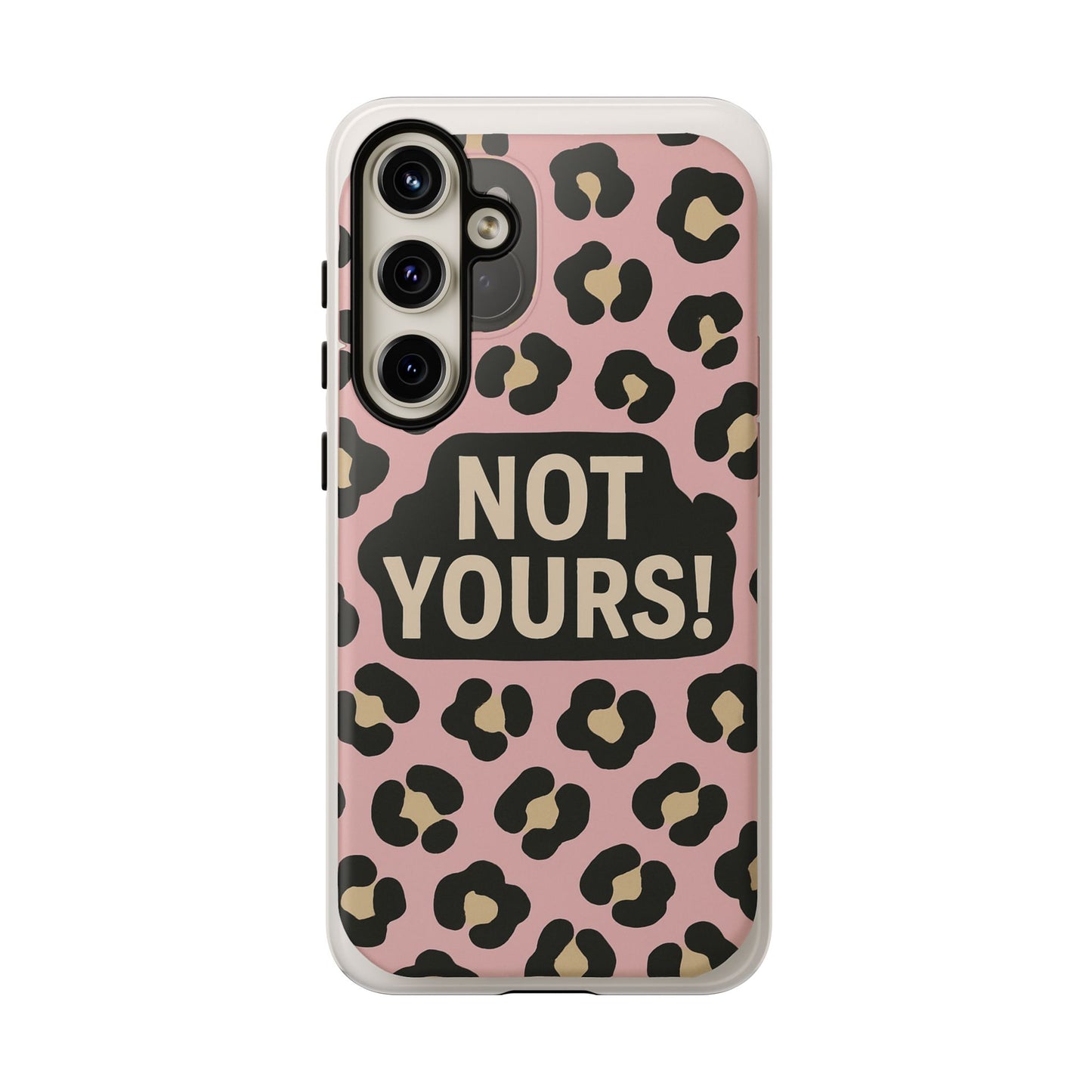 Leopard Tough Case – Trendy Dual-Layer Phone Cover with Humorous Design
