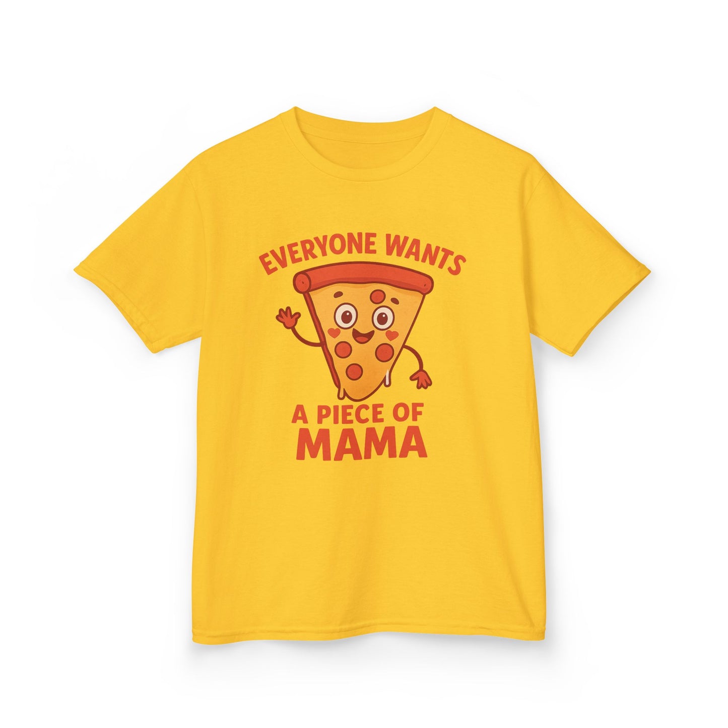 Kids Pizza 'Everyone Wants a Piece of Mama' Tee – Fun and Playful T-Shirt for Young Food Lovers