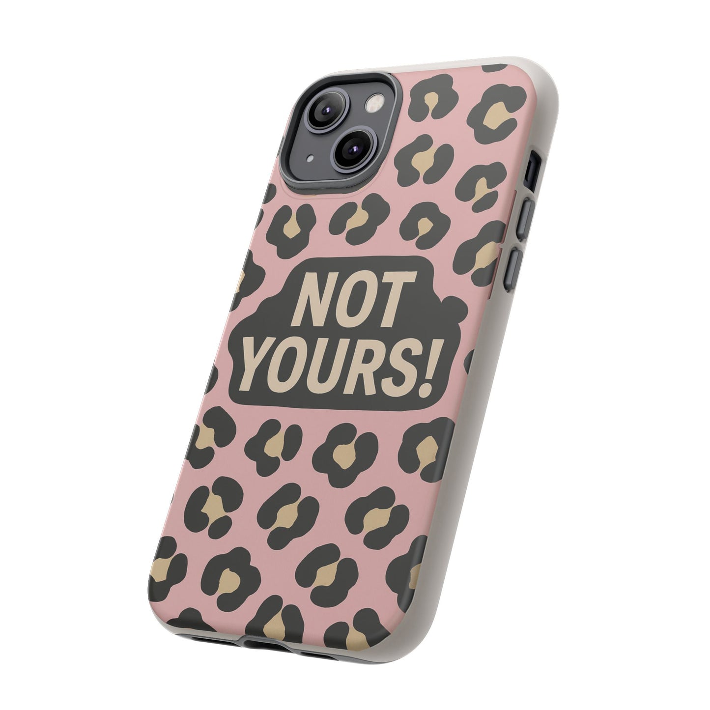 Leopard Tough Case – Trendy Dual-Layer Phone Cover with Humorous Design