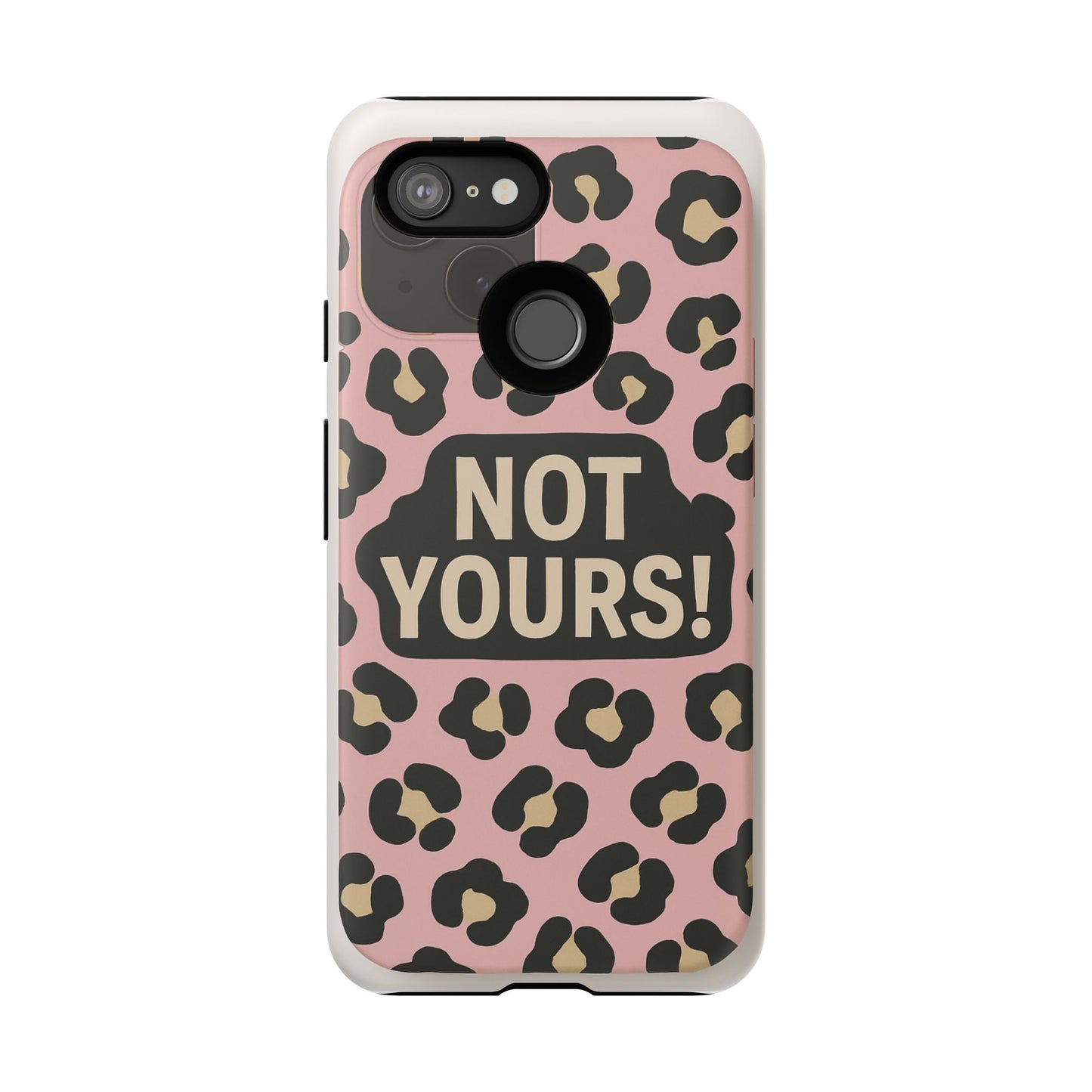 Leopard Tough Case – Trendy Dual-Layer Phone Cover with Humorous Design