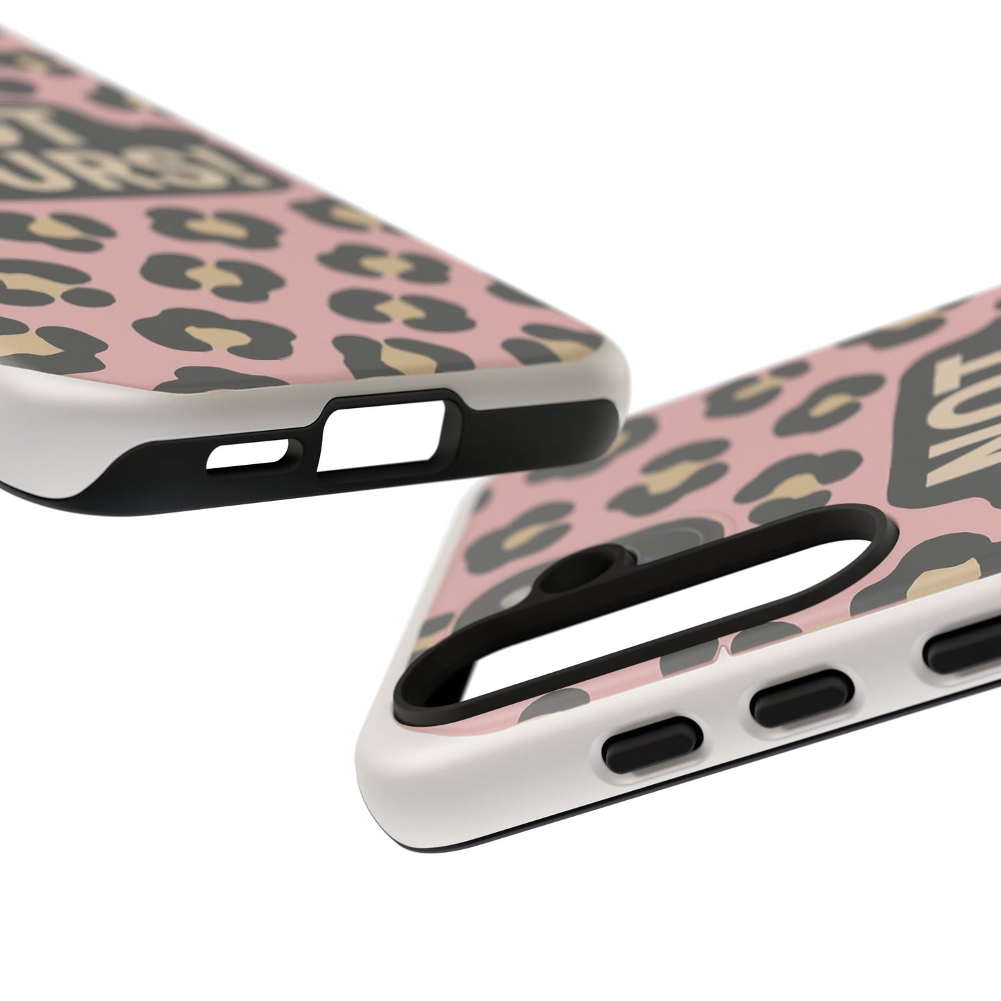 Leopard Tough Case – Trendy Dual-Layer Phone Cover with Humorous Design